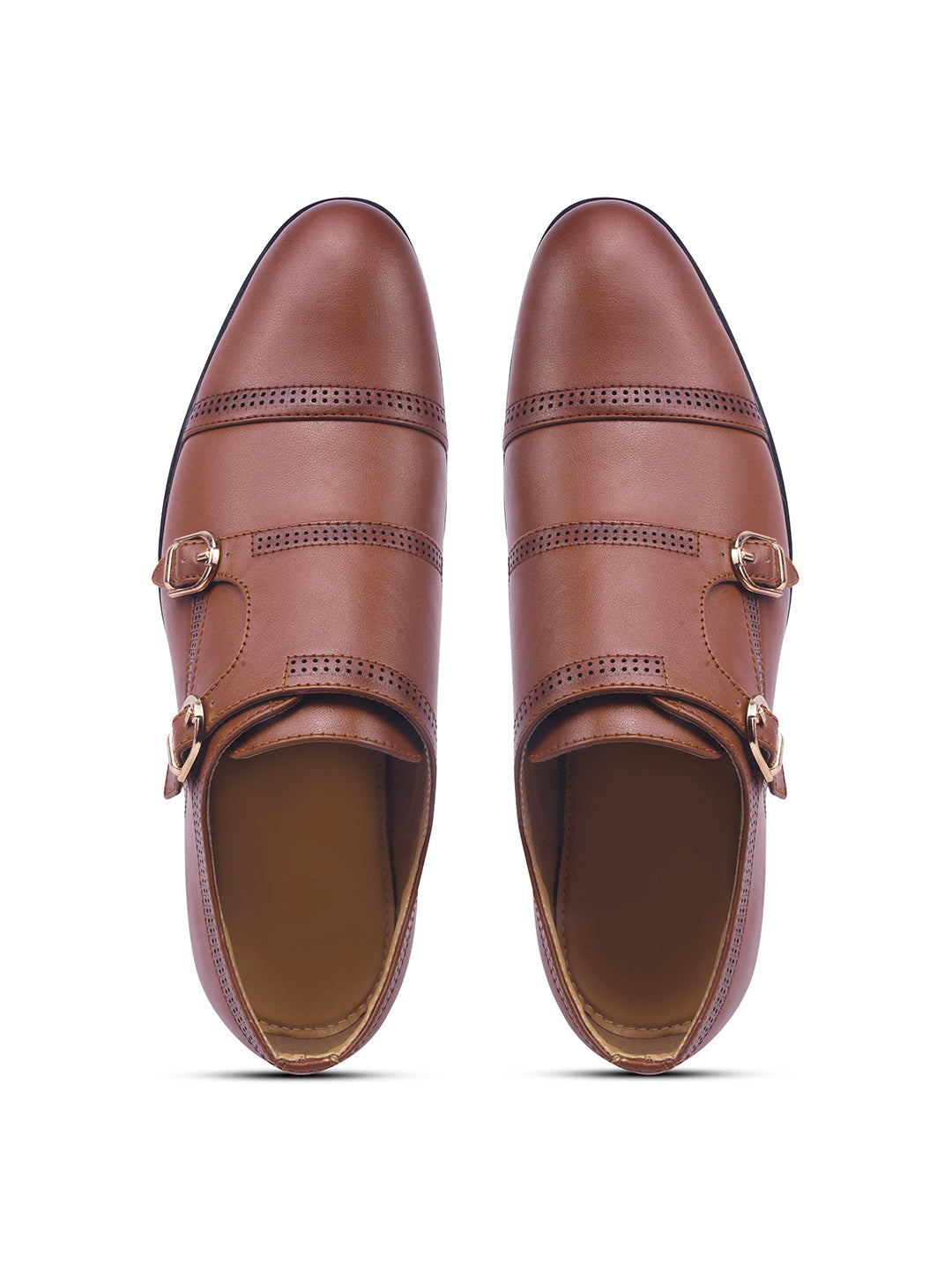 WAVEWALKER JAMES Men Premium Double Monk Strap Formal Shoes