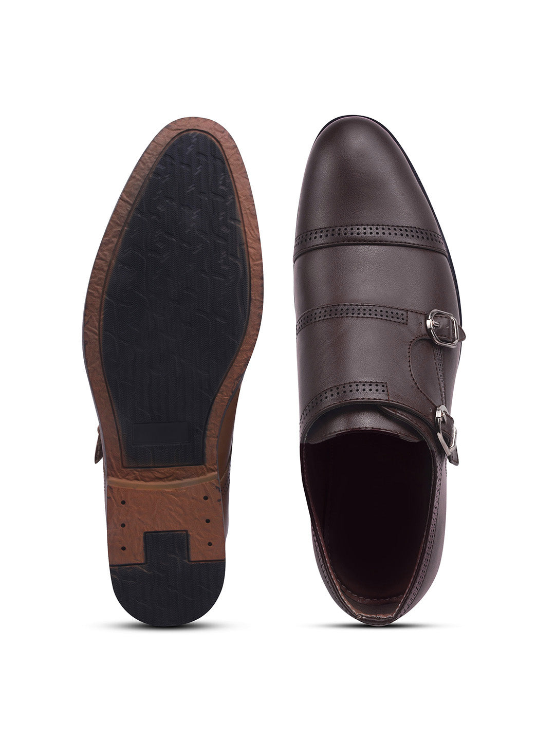 WAVEWALKER JAMES Men Premium Double Monk Strap Formal Shoes