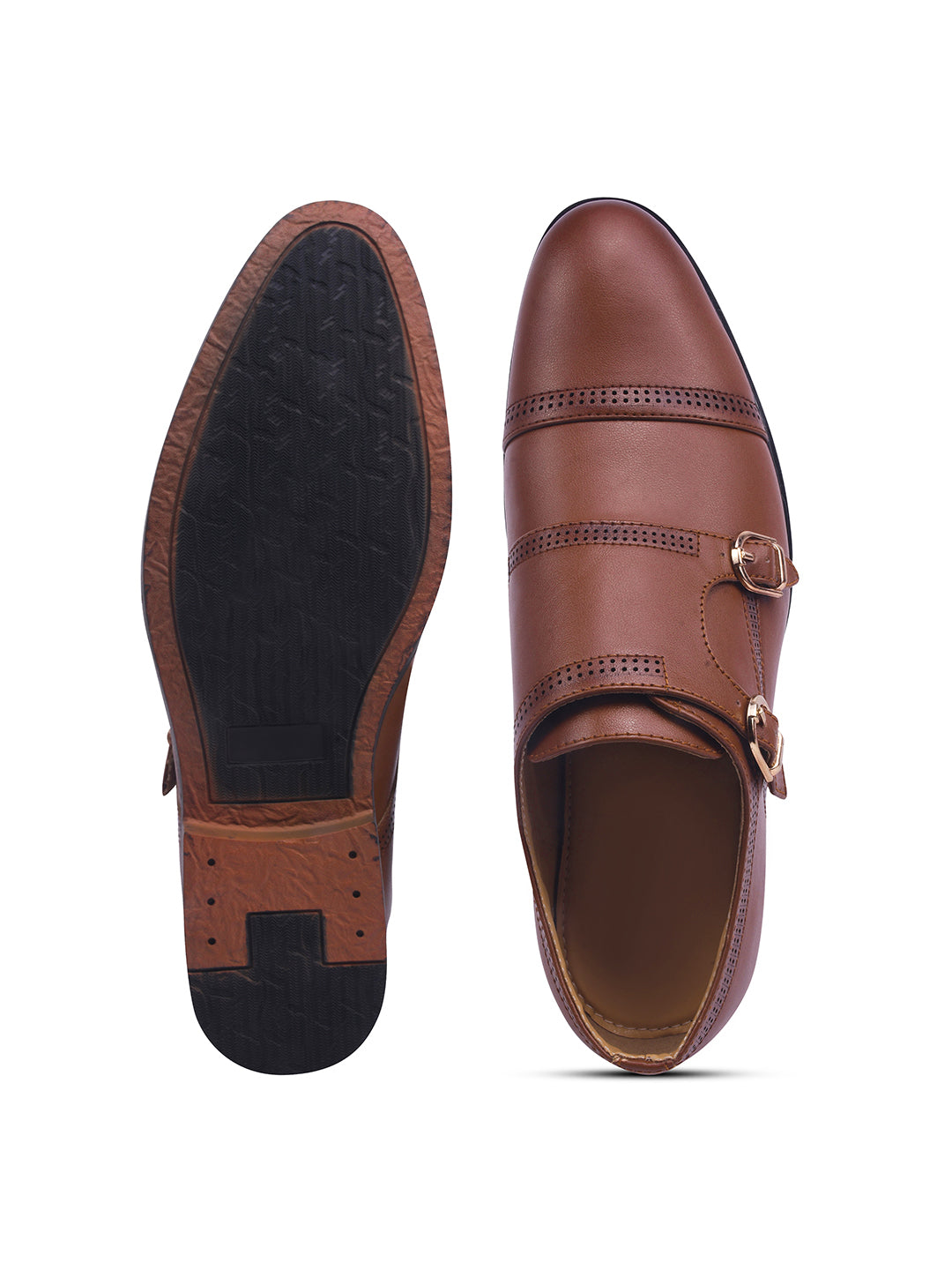 WAVEWALKER JAMES Men Premium Double Monk Strap Formal Shoes