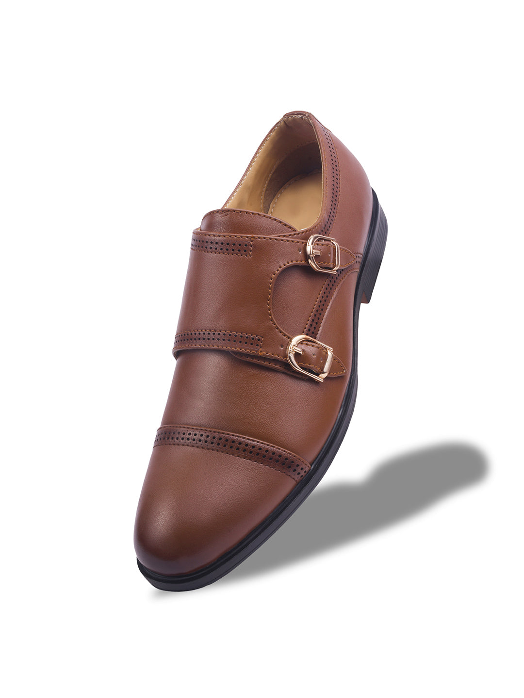 WAVEWALKER JAMES Men Premium Double Monk Strap Formal Shoes