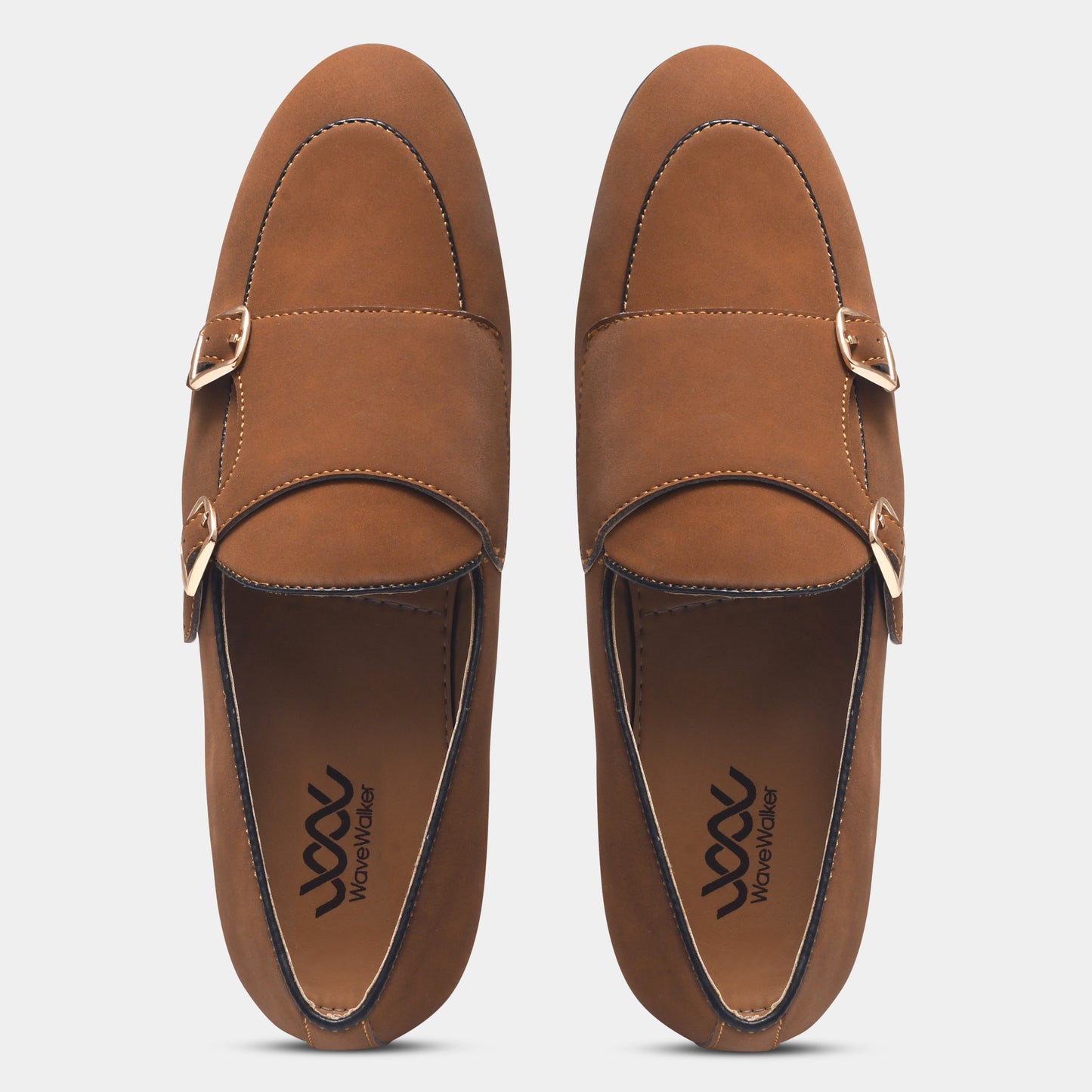 WAVEWALKER MARS Men Black Classic Suede Loafers