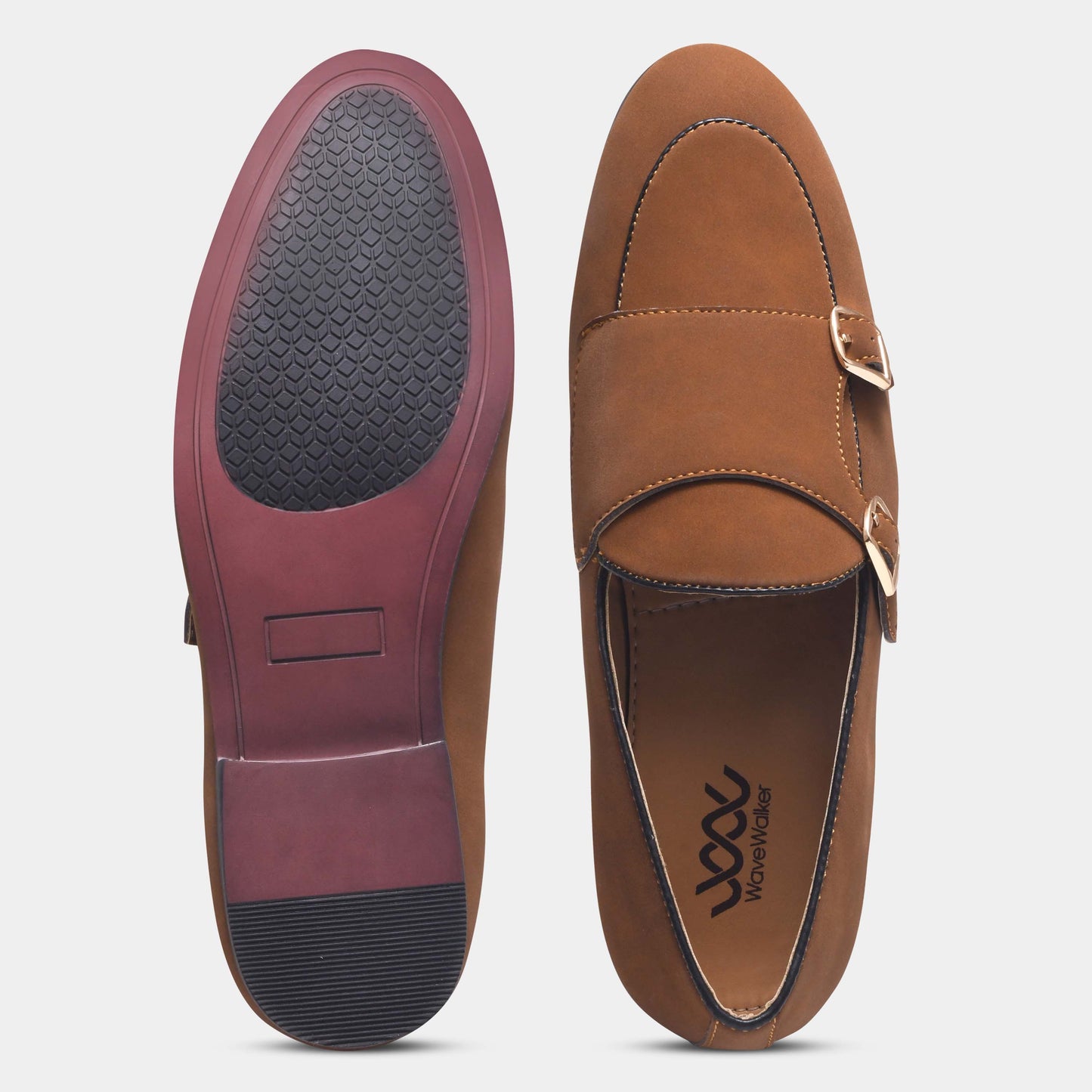 WAVEWALKER MARS Men Black Classic Suede Loafers