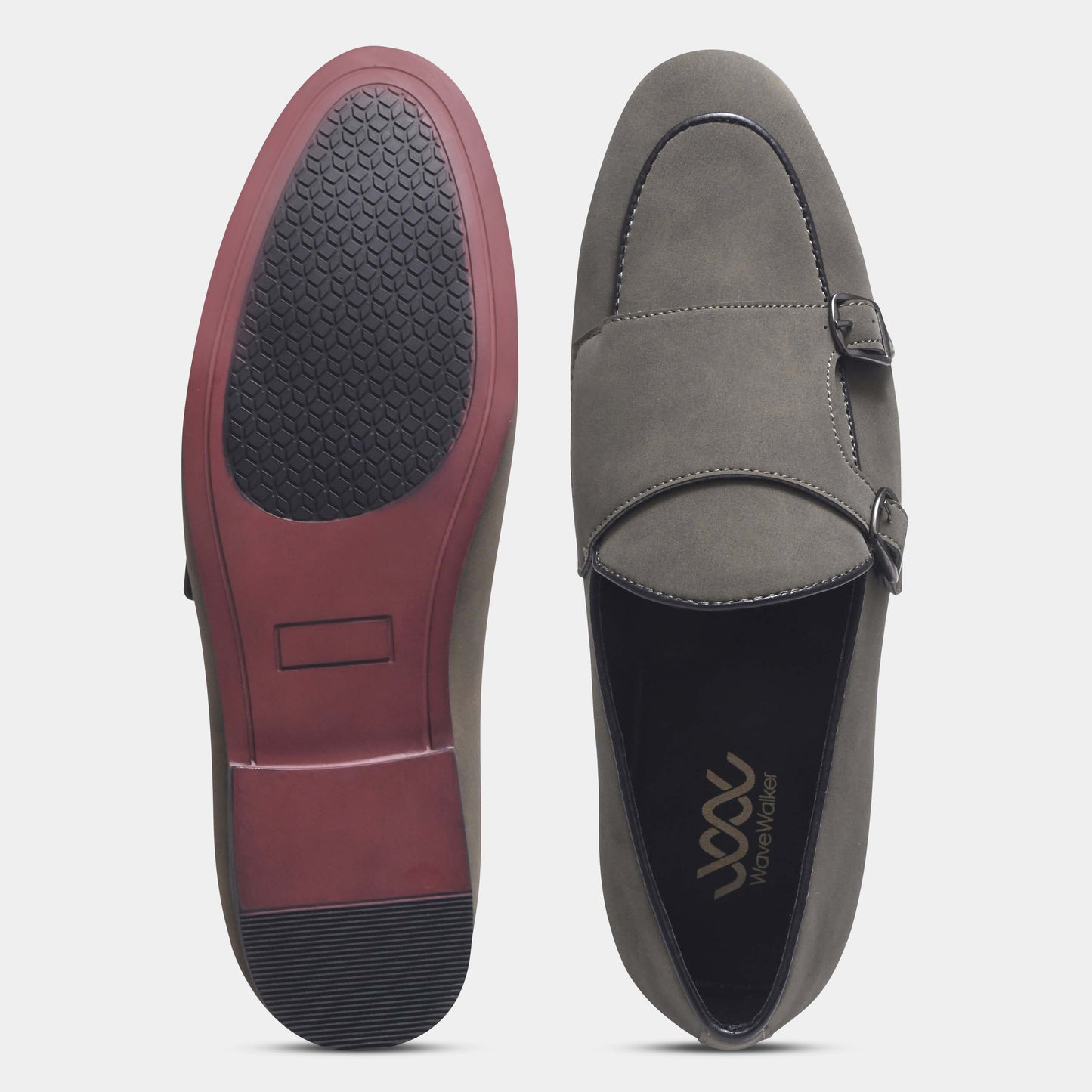 WAVEWALKER MARS Men Black Classic Suede Loafers