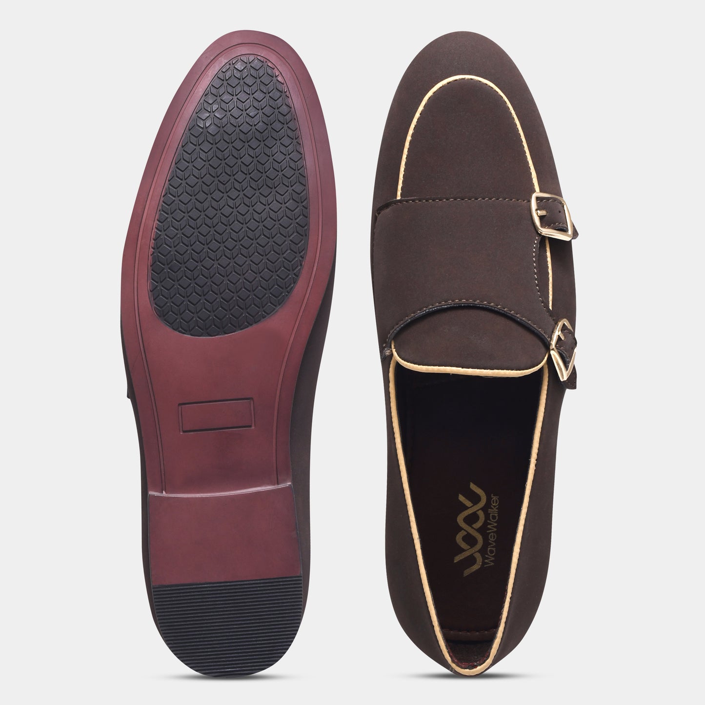 WAVEWALKER MARS Men Black Classic Suede Loafers