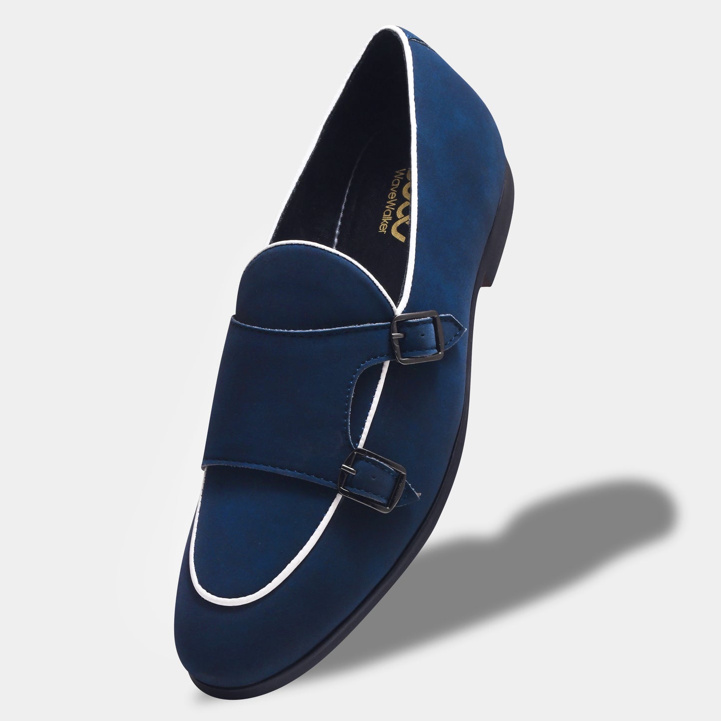 WAVEWALKER MARS Men Black Classic Suede Loafers