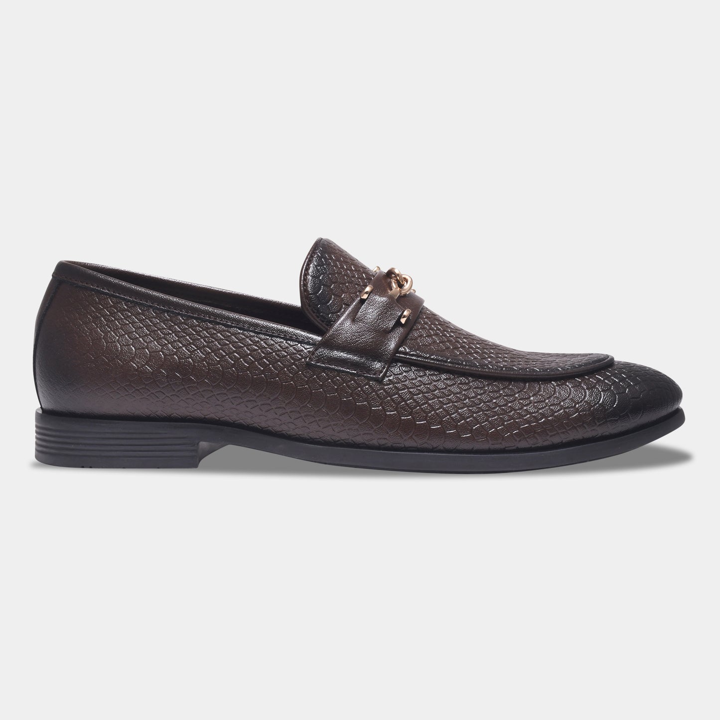 WAVEWALKER RELAX Men Faux Leather Black Slip-On Loafers