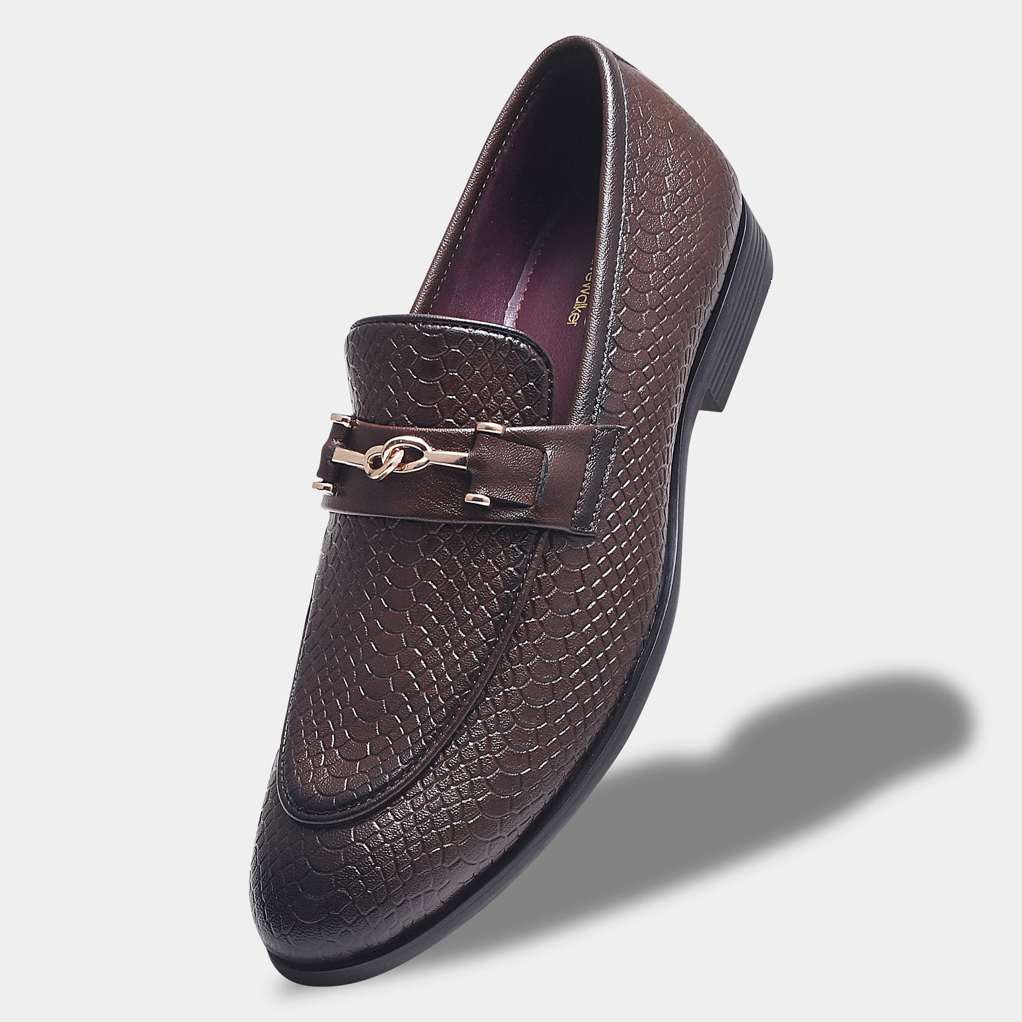 WAVEWALKER RELAX Men Faux Leather Black Slip-On Loafers