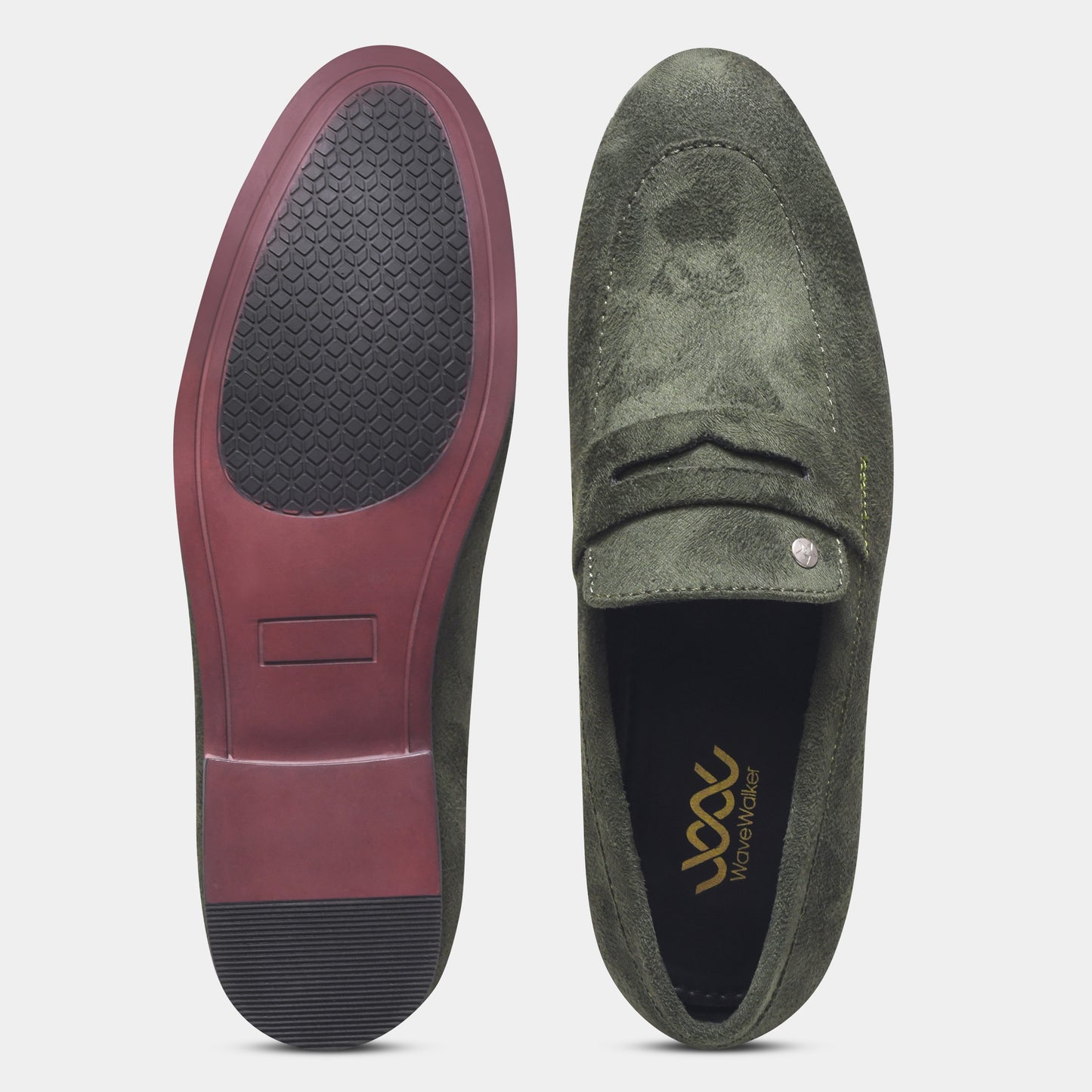 WAVEWALKER CHARGE Men Black Classic Suede Loafers