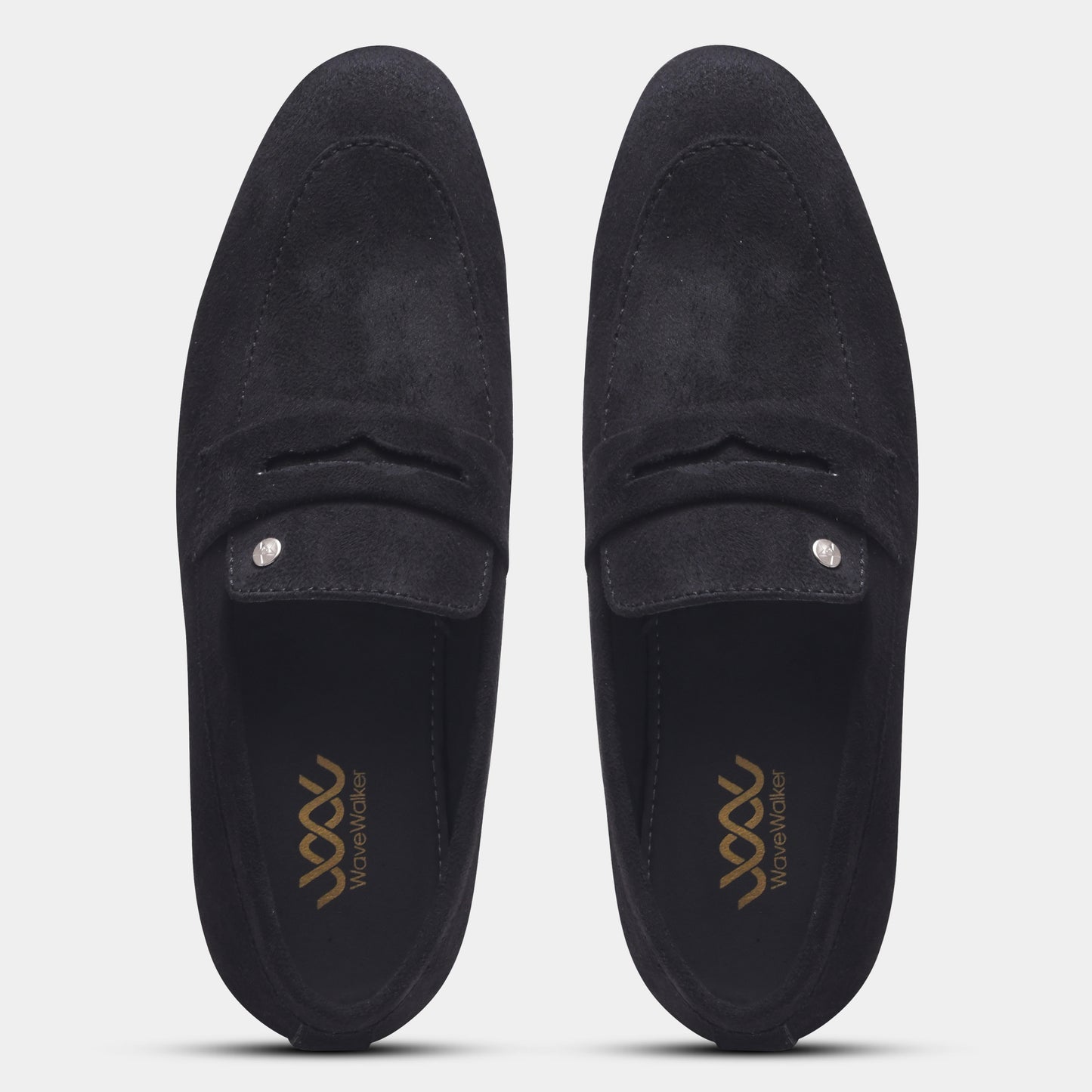 WAVEWALKER CHARGE Men Black Classic Suede Loafers