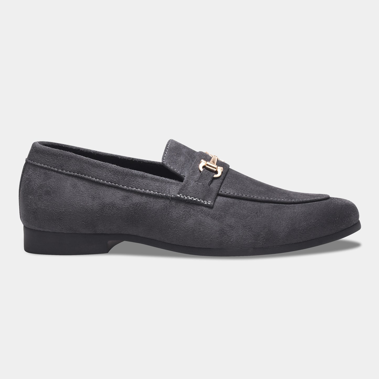 WAVEWALKER CRANE Men Black Classic Suede Loafers