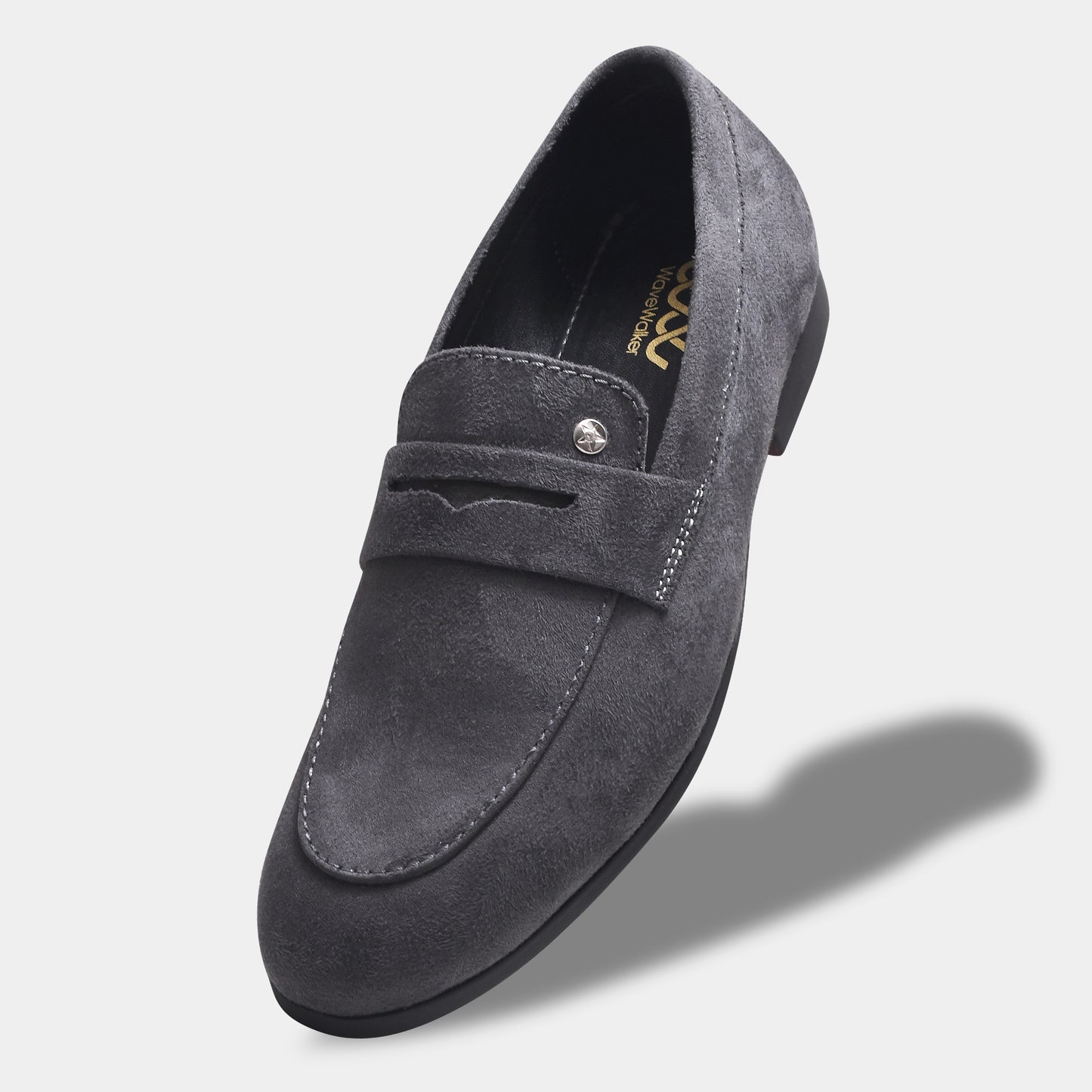 WAVEWALKER CHARGE Men Black Classic Suede Loafers