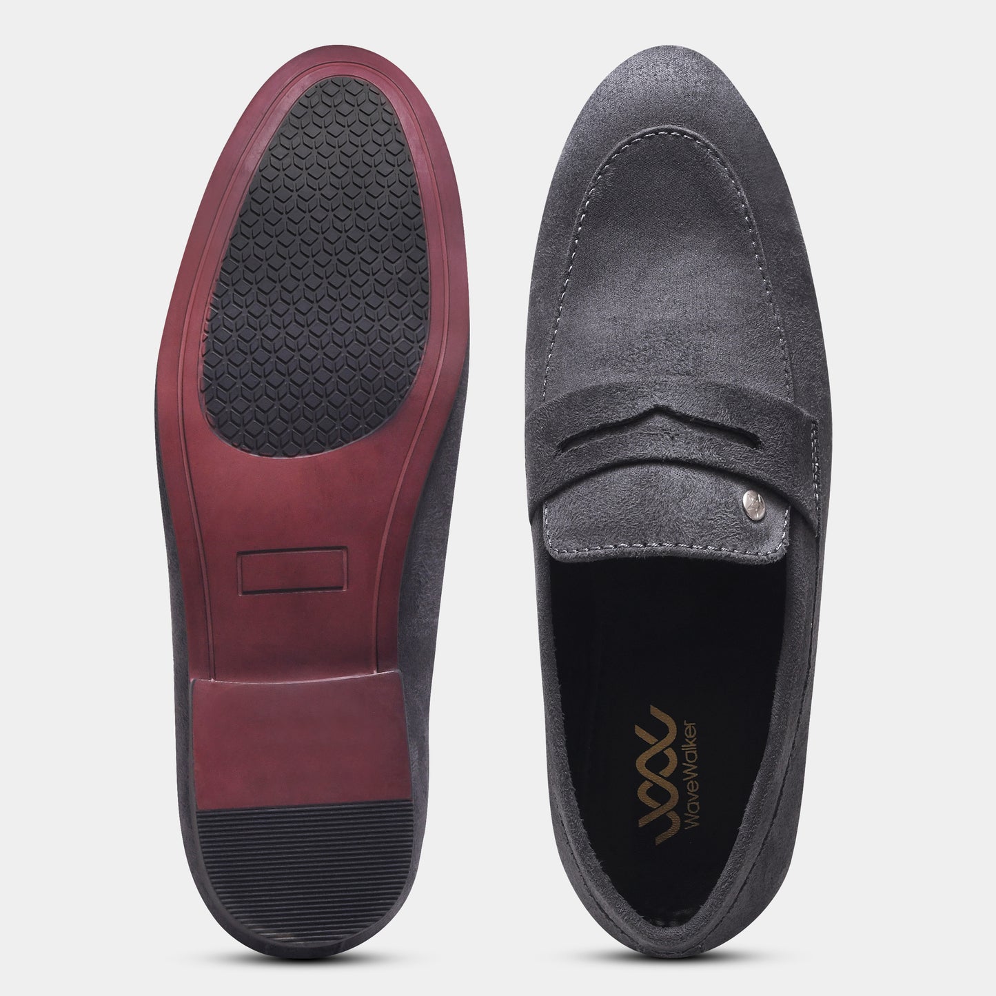 WAVEWALKER CHARGE Men Black Classic Suede Loafers