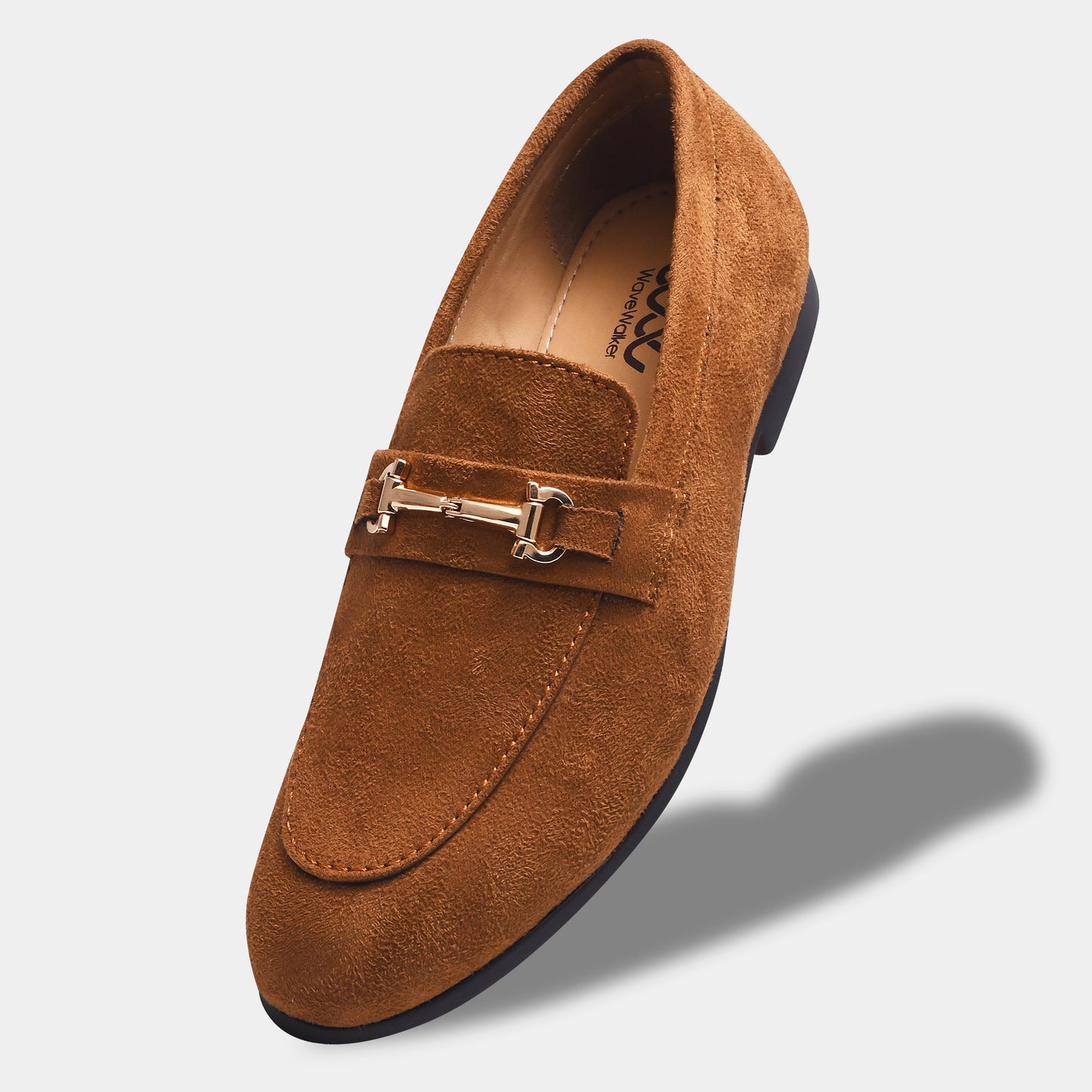 WAVEWALKER CRANE Men Black Classic Suede Loafers