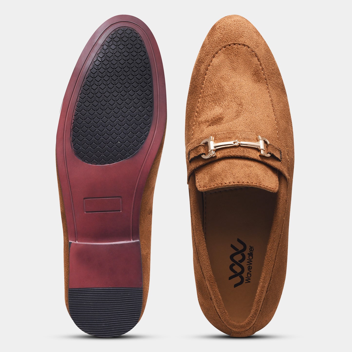 WAVEWALKER CRANE Men Black Classic Suede Loafers