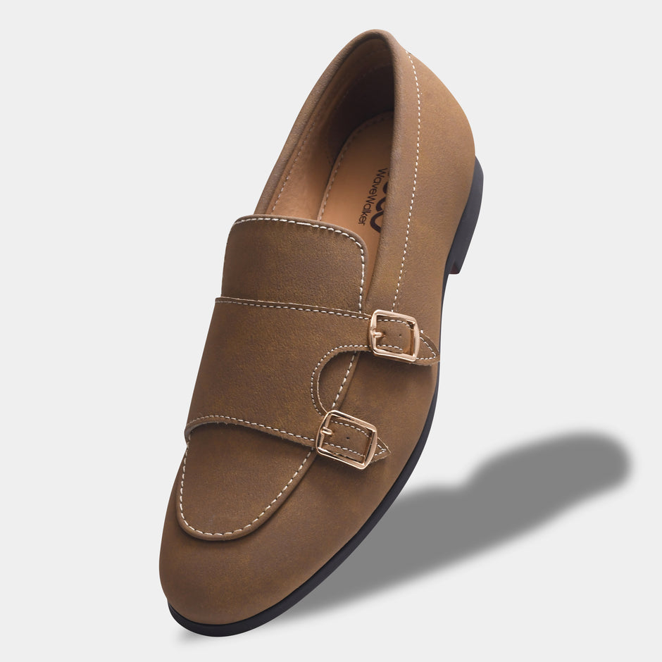 WAVEWALKER AXIS Men Beige Classic Suede Loafers