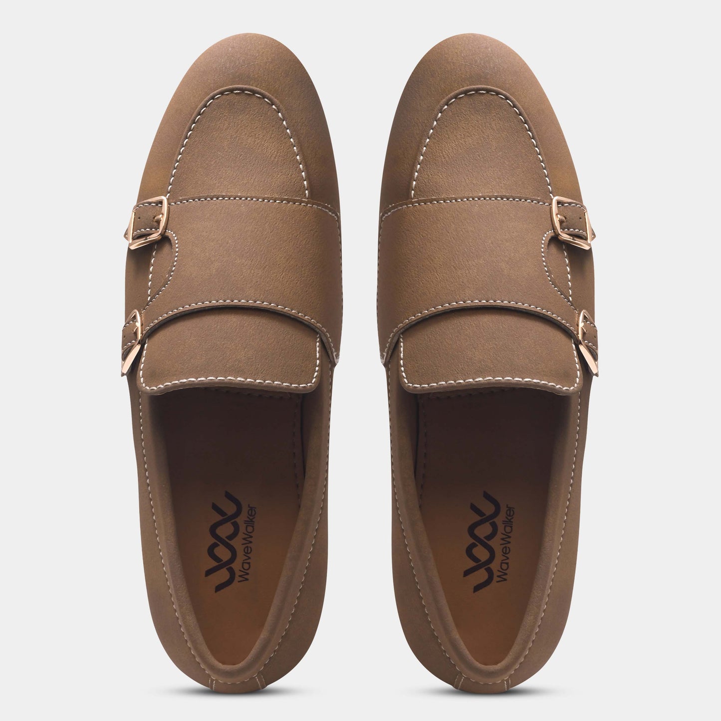 WAVEWALKER AXIS Men Beige Classic Suede Loafers