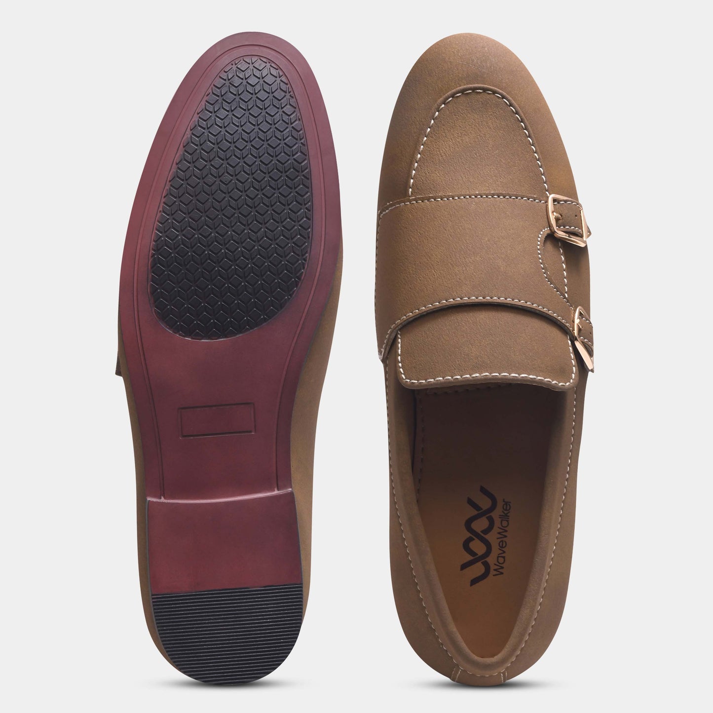 WAVEWALKER AXIS Men Beige Classic Suede Loafers