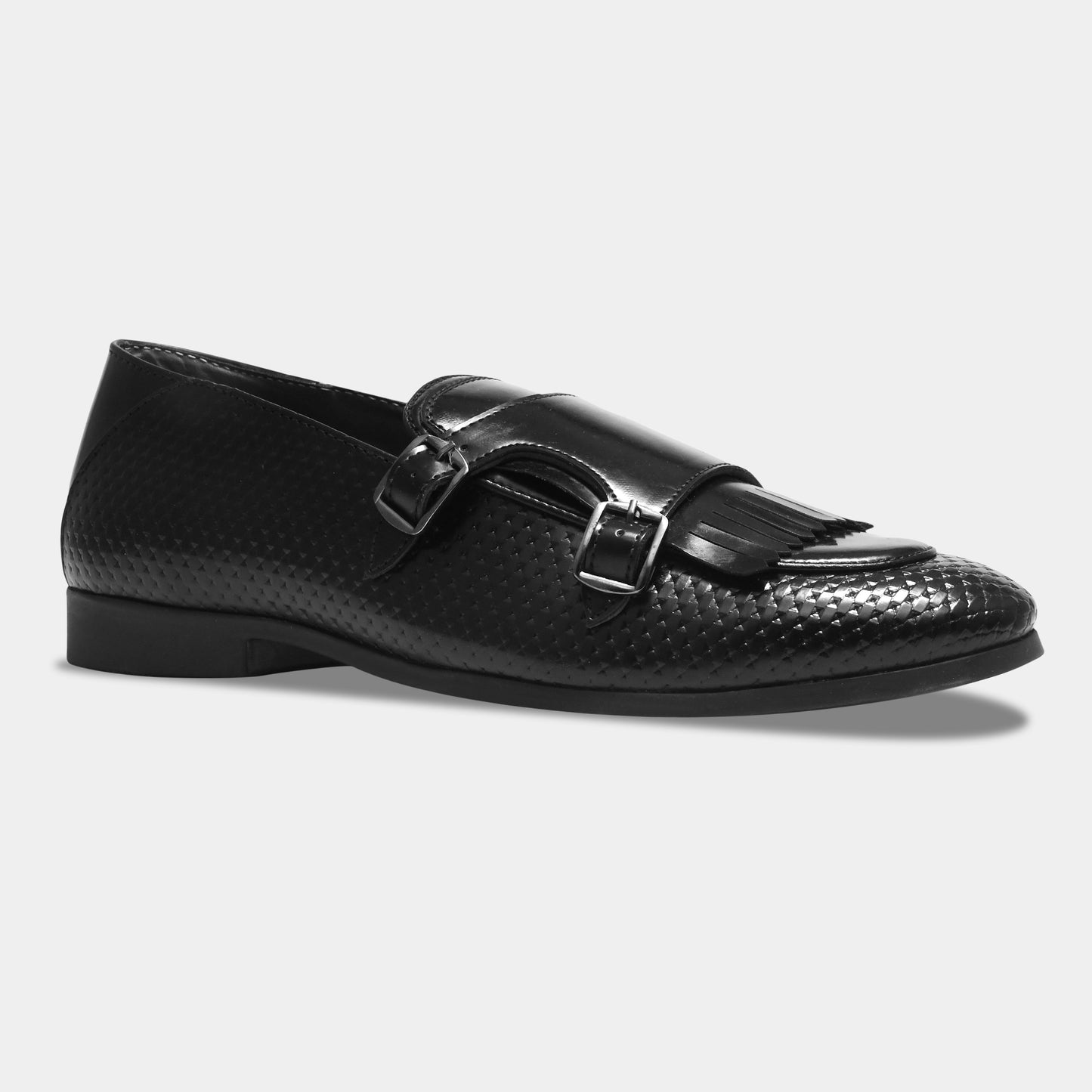 WAVEWALKER INFINITY Men Faux Leather Black Slip-On Loafers