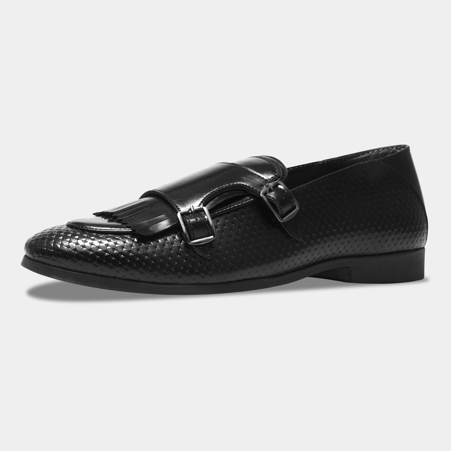 WAVEWALKER INFINITY Men Faux Leather Black Slip-On Loafers
