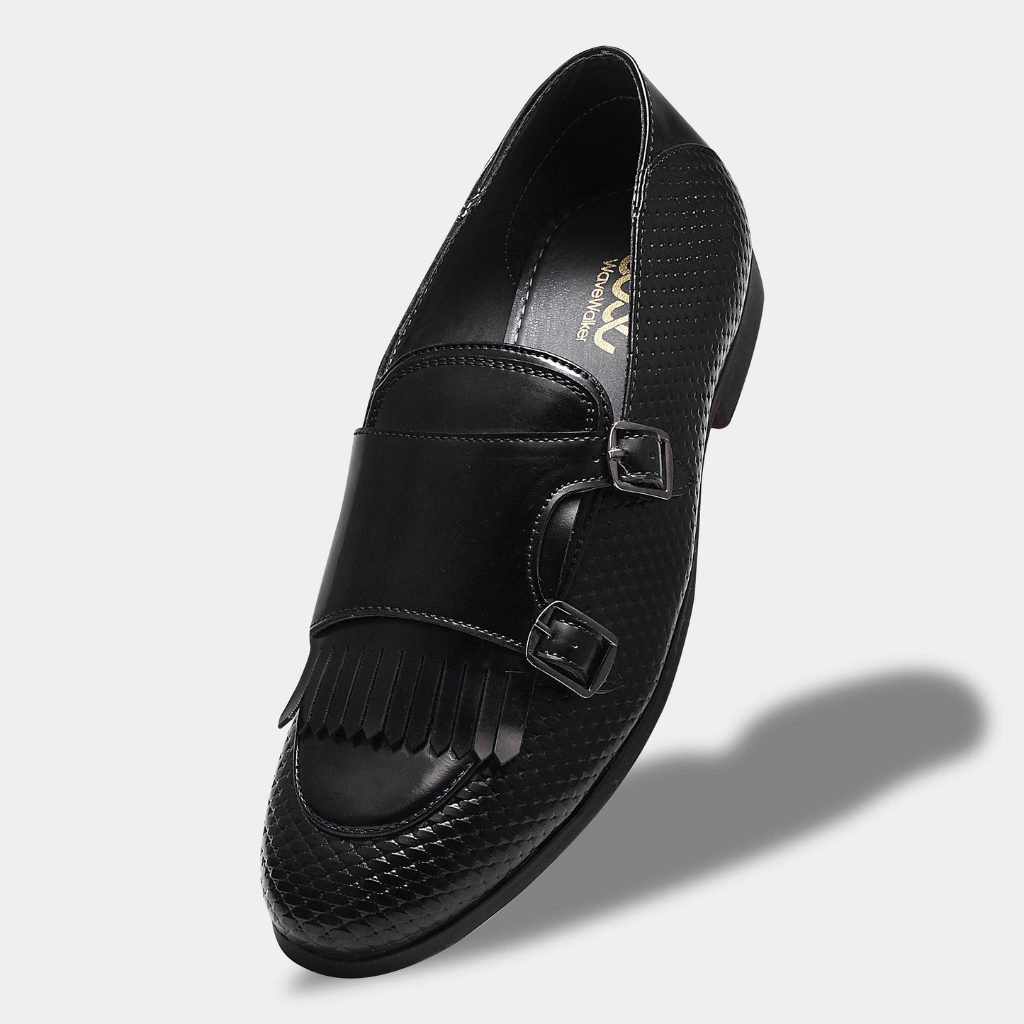 WAVEWALKER INFINITY Men Faux Leather Black Slip-On Loafers