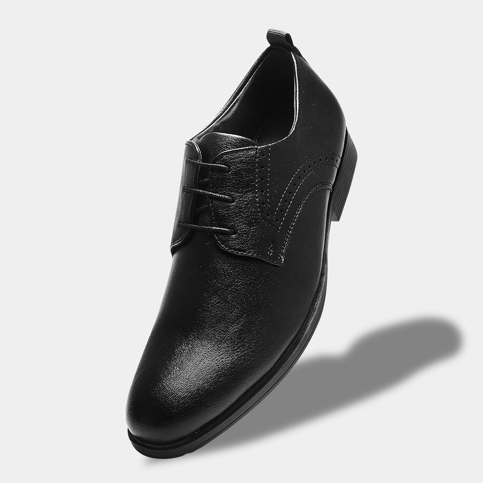 WAVEWALKER ALEX Men Faux Leather Black Formal Lace-Ups Shoes