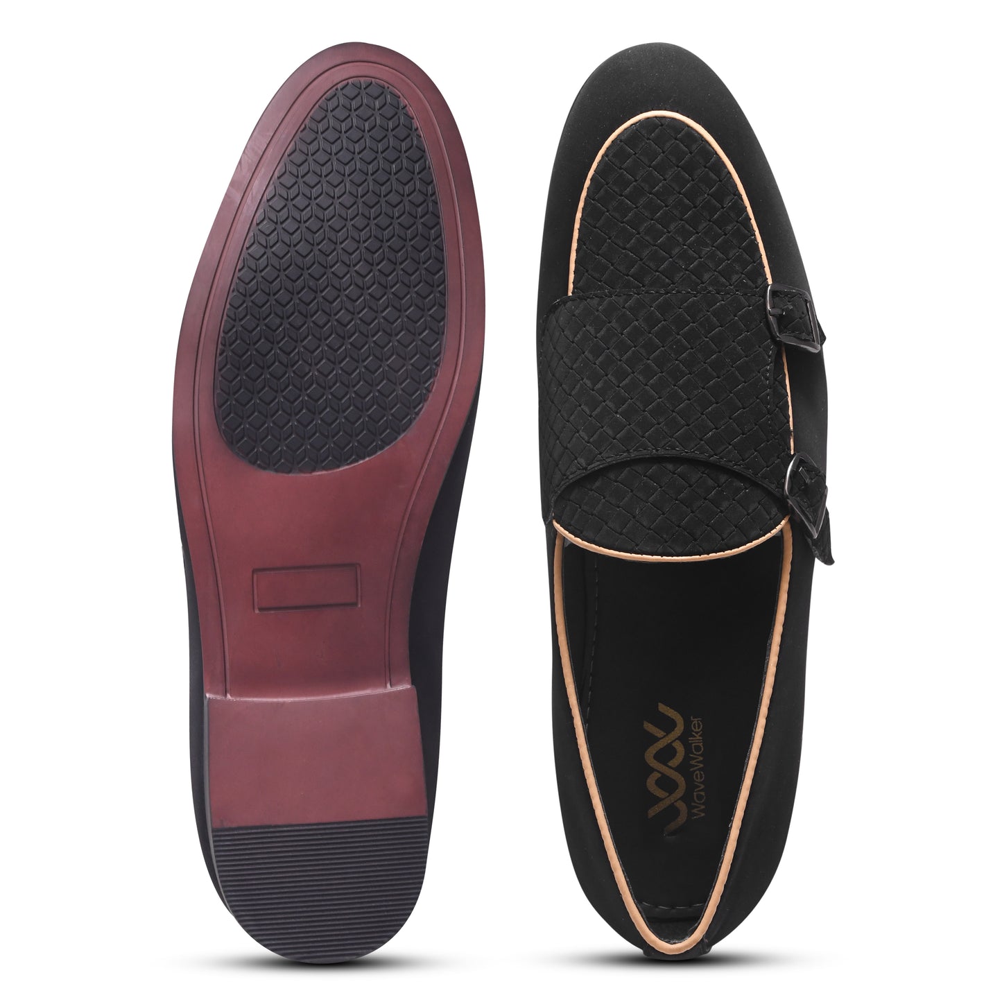 WAVEWALKER CAPTAIN Men Black Classic Suede Loafers