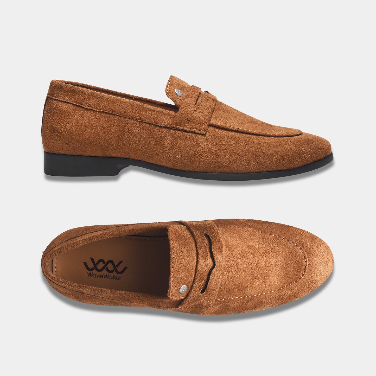 WAVEWALKER CHARGE Men Black Classic Suede Loafers