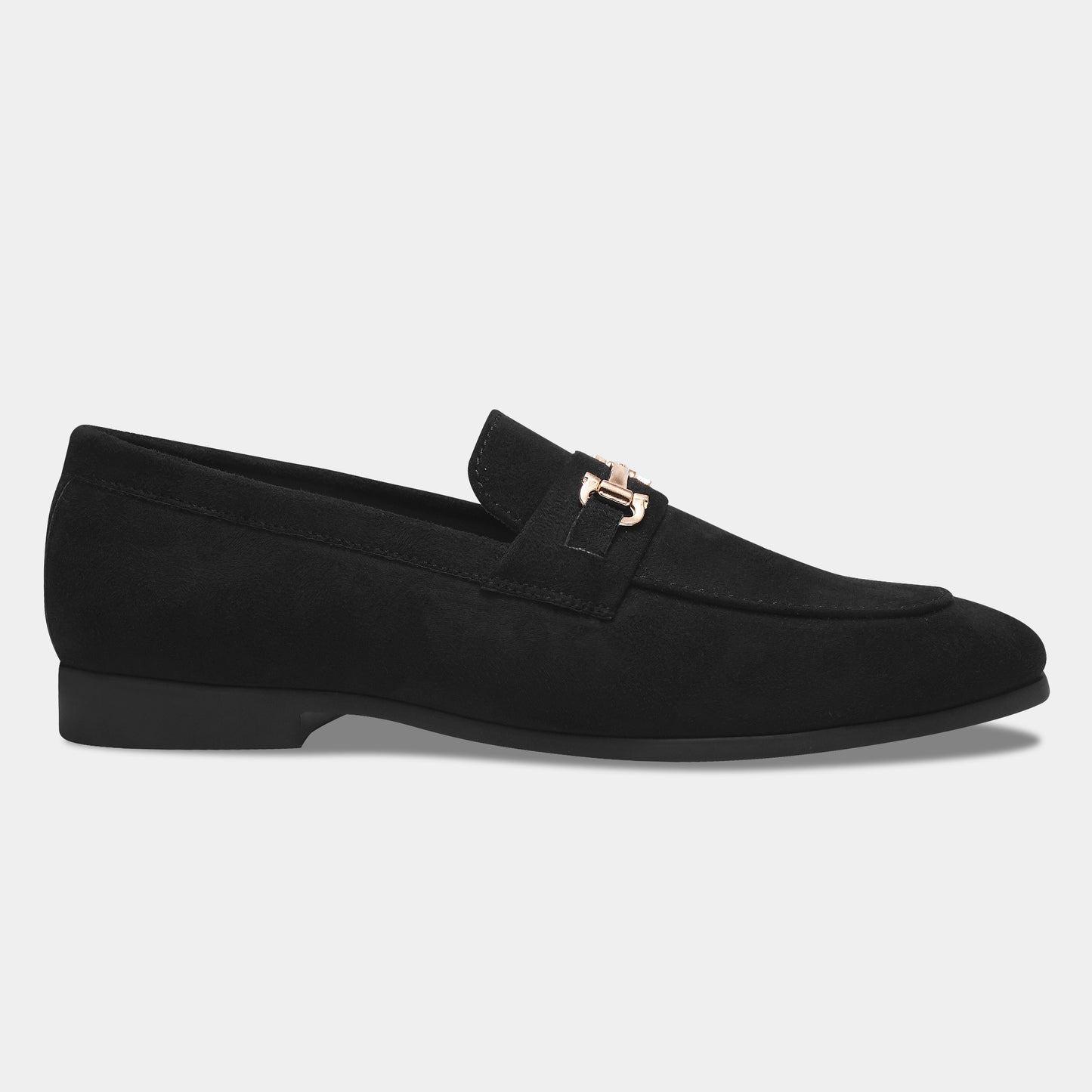 WAVEWALKER CRANE Men Black Classic Suede Loafers