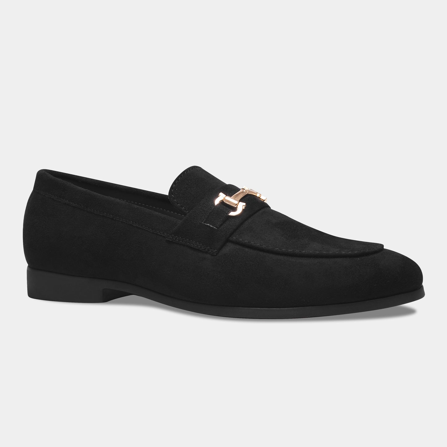 WAVEWALKER CRANE Men Black Classic Suede Loafers