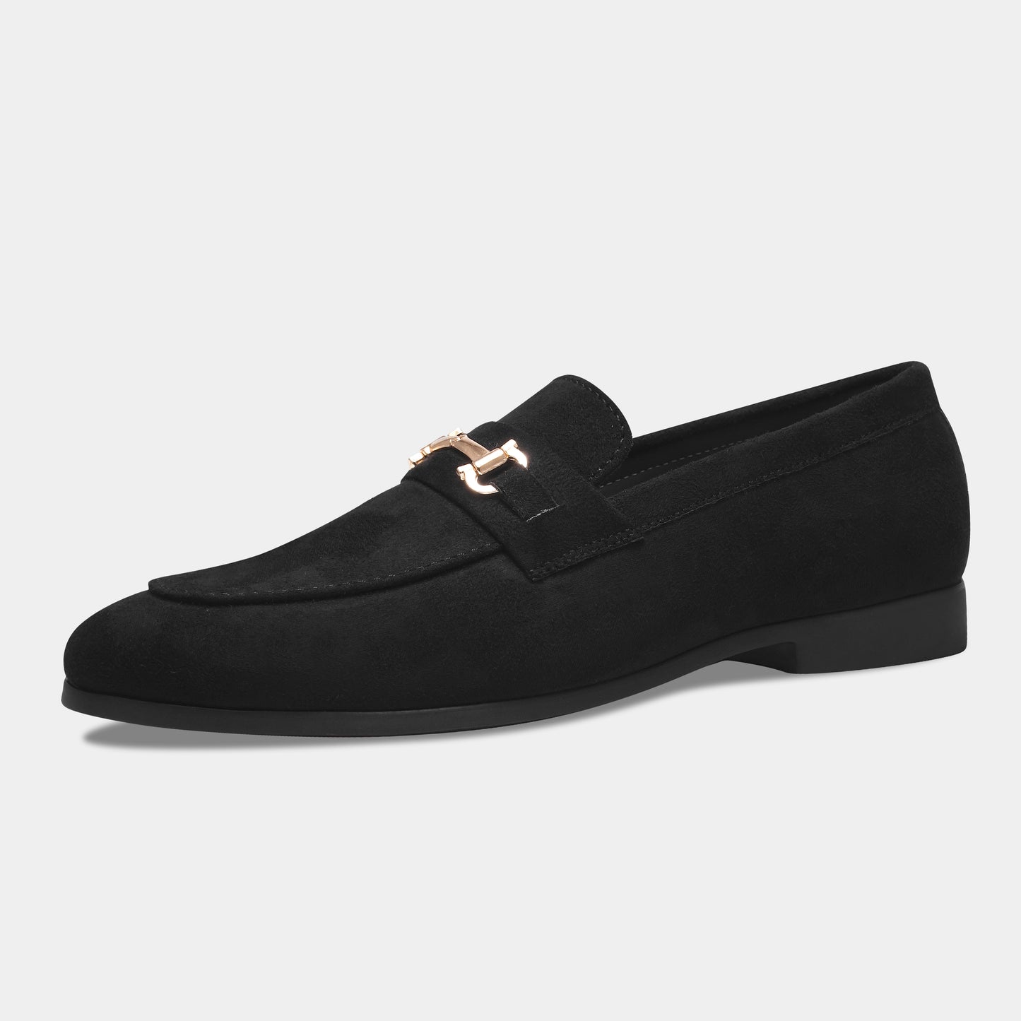 WAVEWALKER CRANE Men Black Classic Suede Loafers