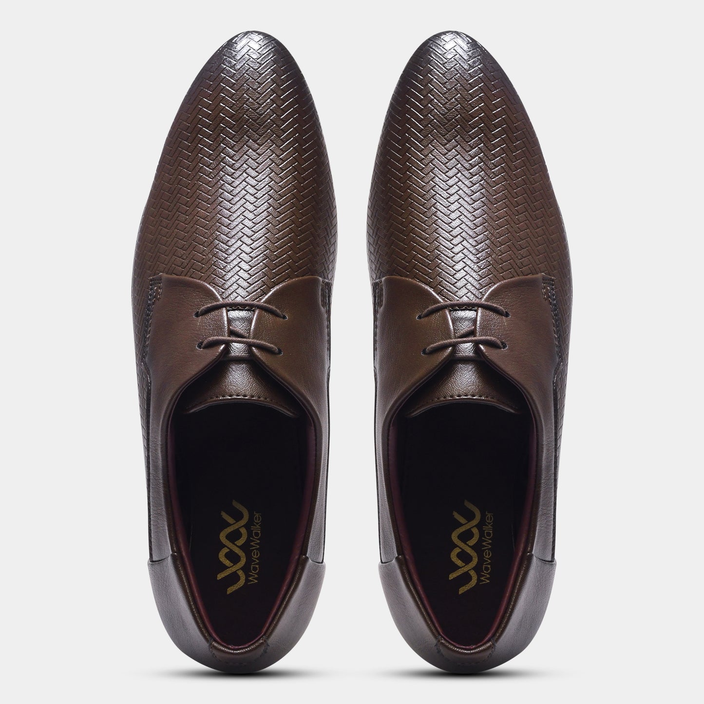 WAVEWALKER CREW Men Faux Leather Black Formal Lace-Ups Shoes