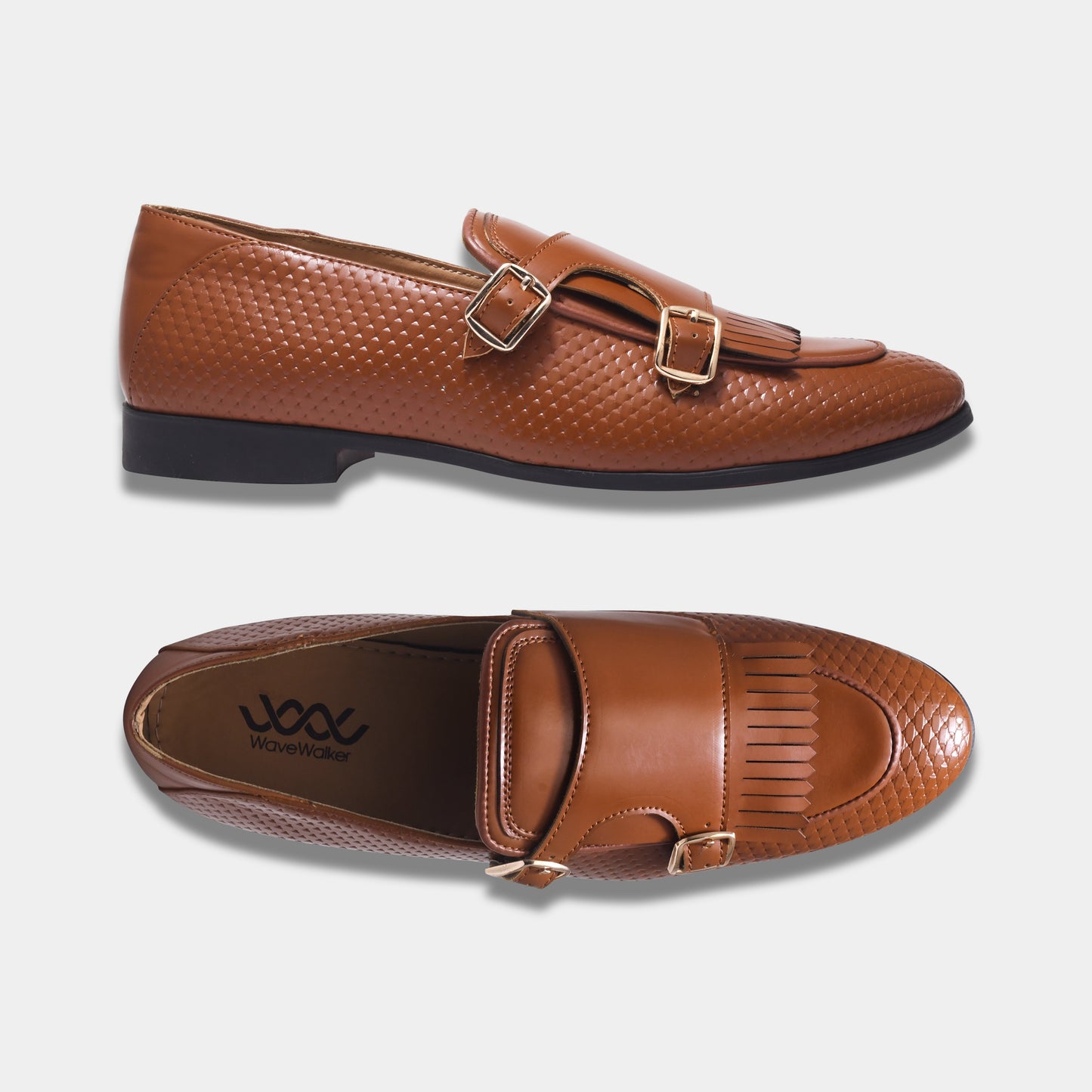 WAVEWALKER INFINITY Men Faux Leather Black Slip-On Loafers