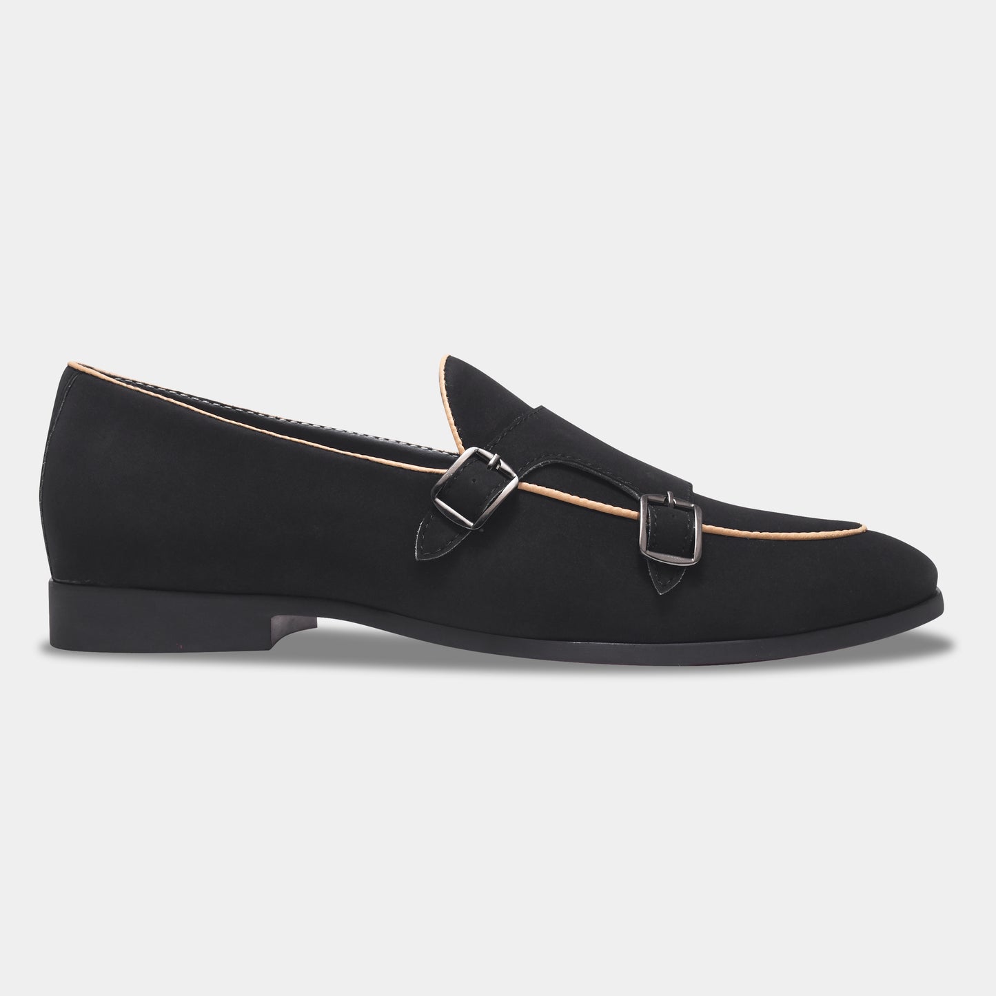 WAVEWALKER MARS Men Black Classic Suede Loafers