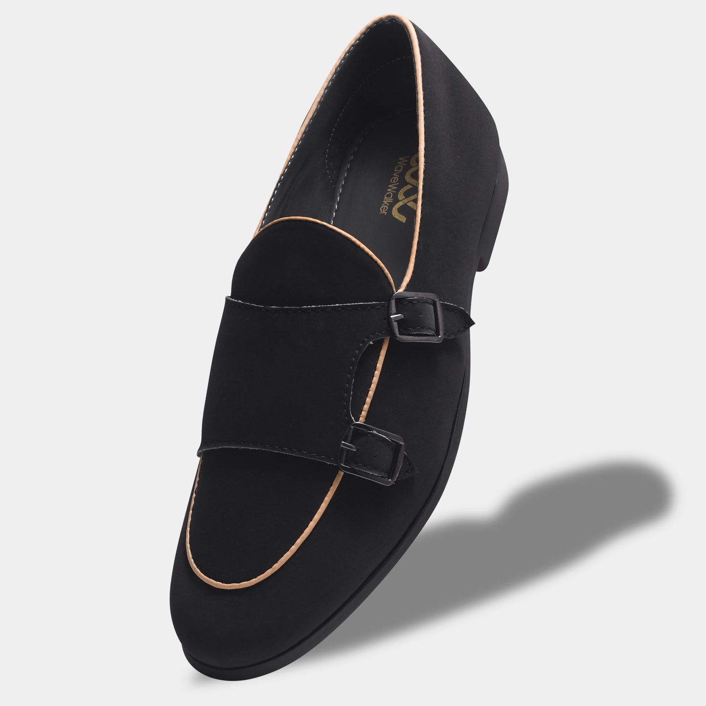 WAVEWALKER MARS Men Black Classic Suede Loafers