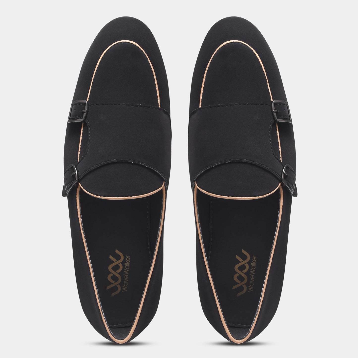 WAVEWALKER MARS Men Black Classic Suede Loafers