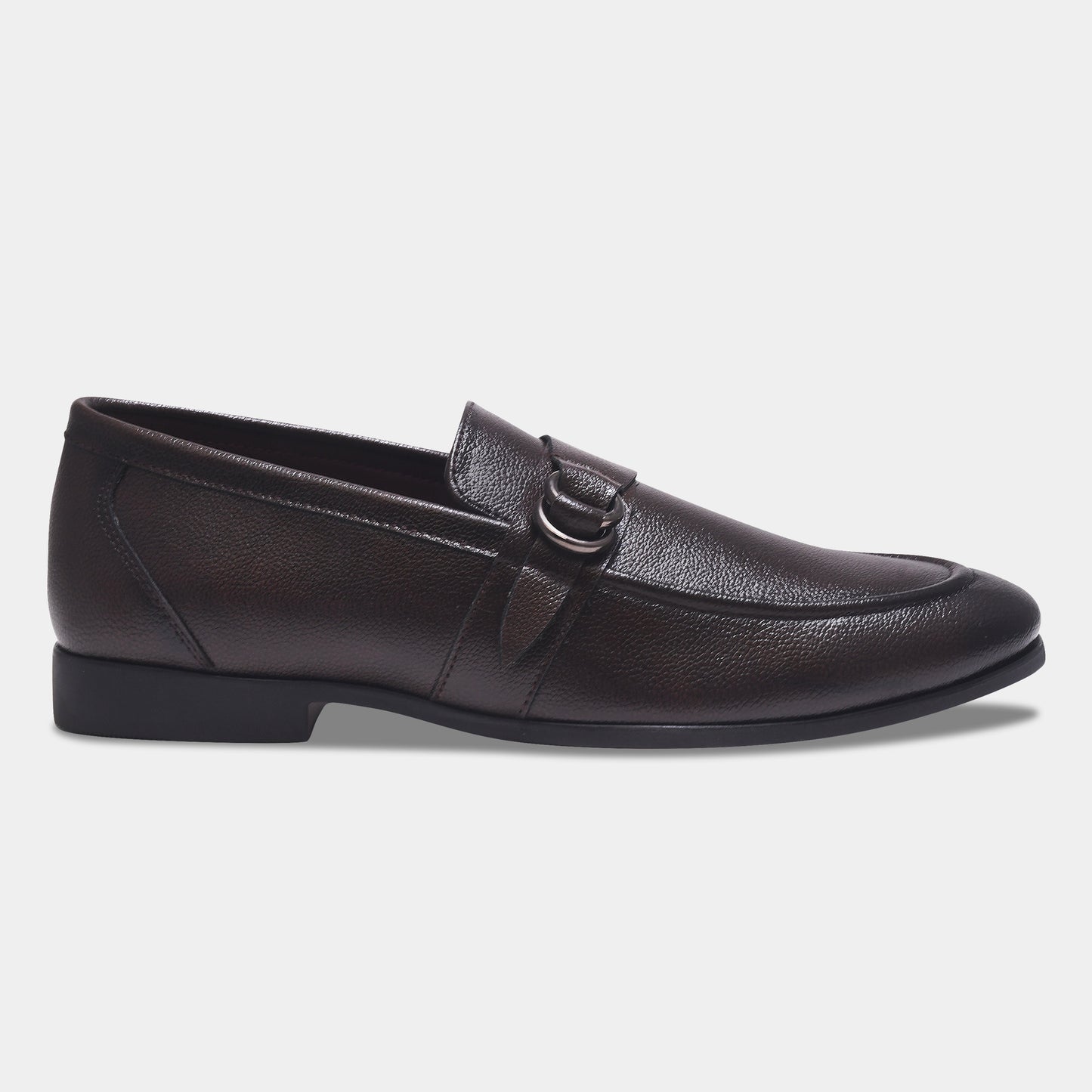 WAVEWALKER PUNCH Men Faux Leather Black Slip-On Loafers