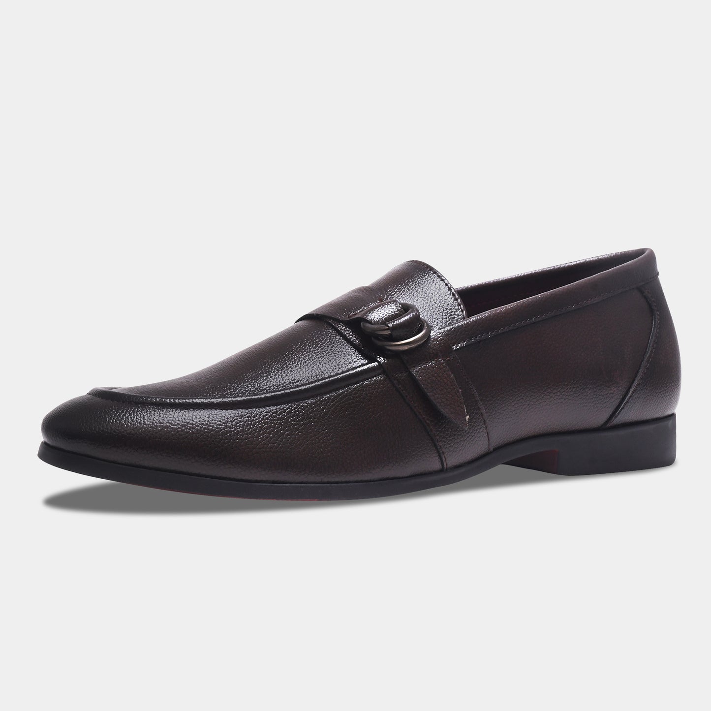 WAVEWALKER PUNCH Men Faux Leather Black Slip-On Loafers