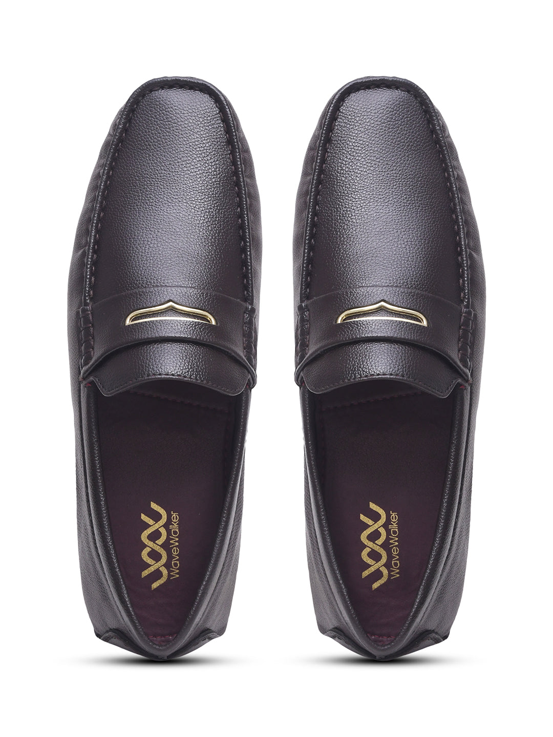 WAVEWALKER AERO Men Beige Faux Leather Slip-On Loafers