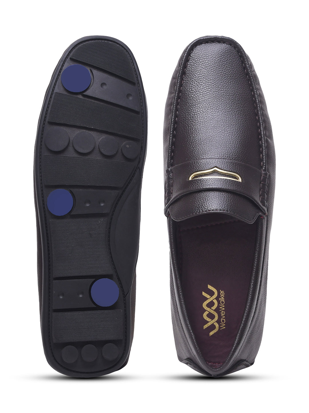 WAVEWALKER AERO Men Beige Faux Leather Slip-On Loafers