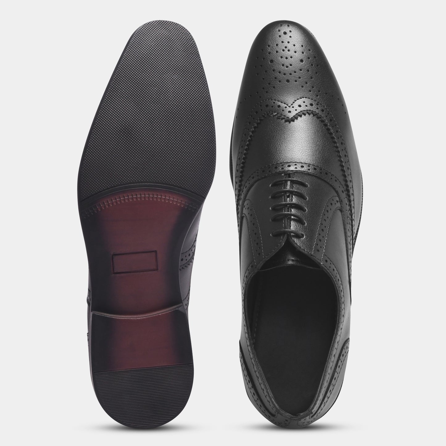 WAVEWALKER ALPHA Refined Craftsmanship Brown Lace-Up Brogue Shoes For Men