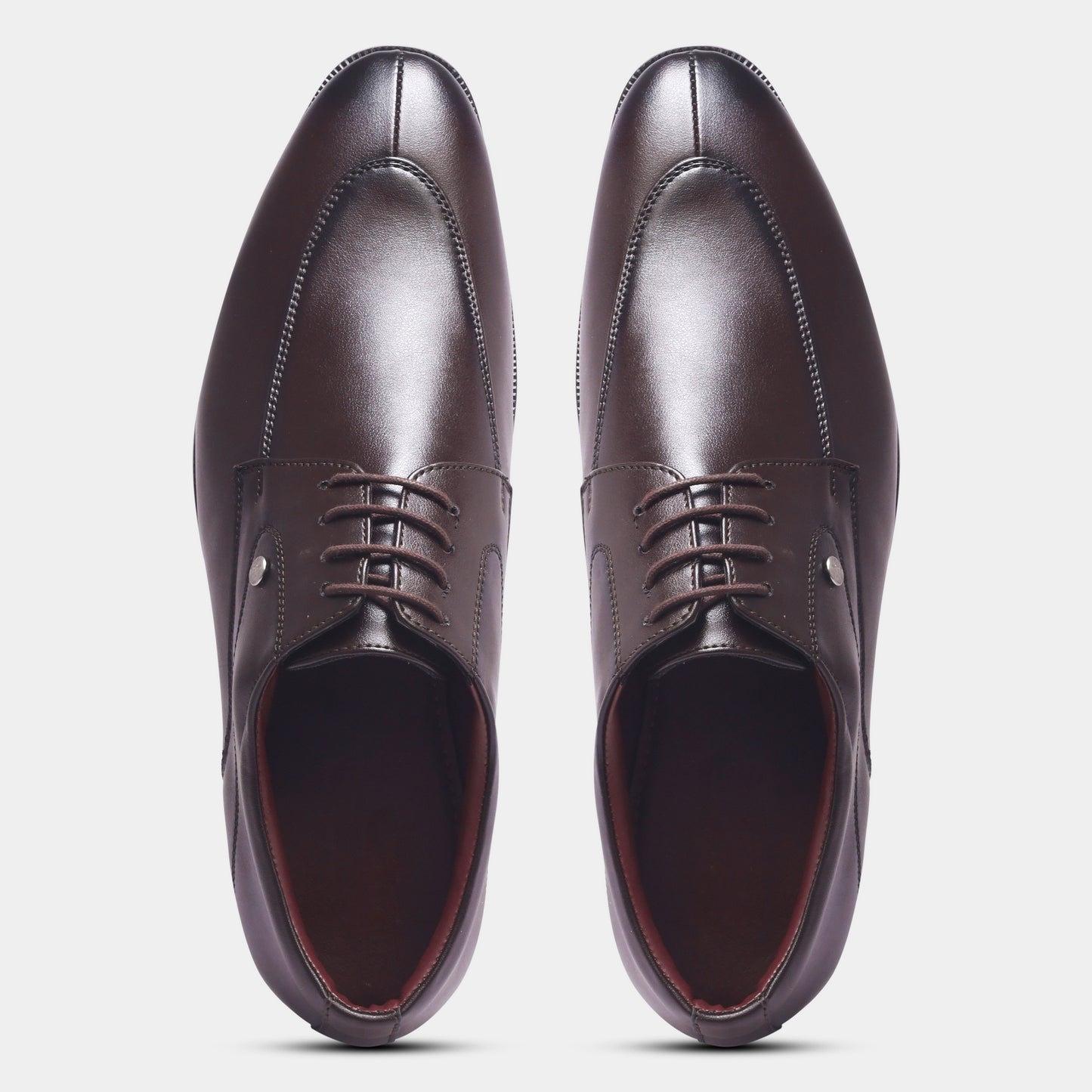 Wave Walker Arrow Split Toe Brown Derby Formal Shoes For Men