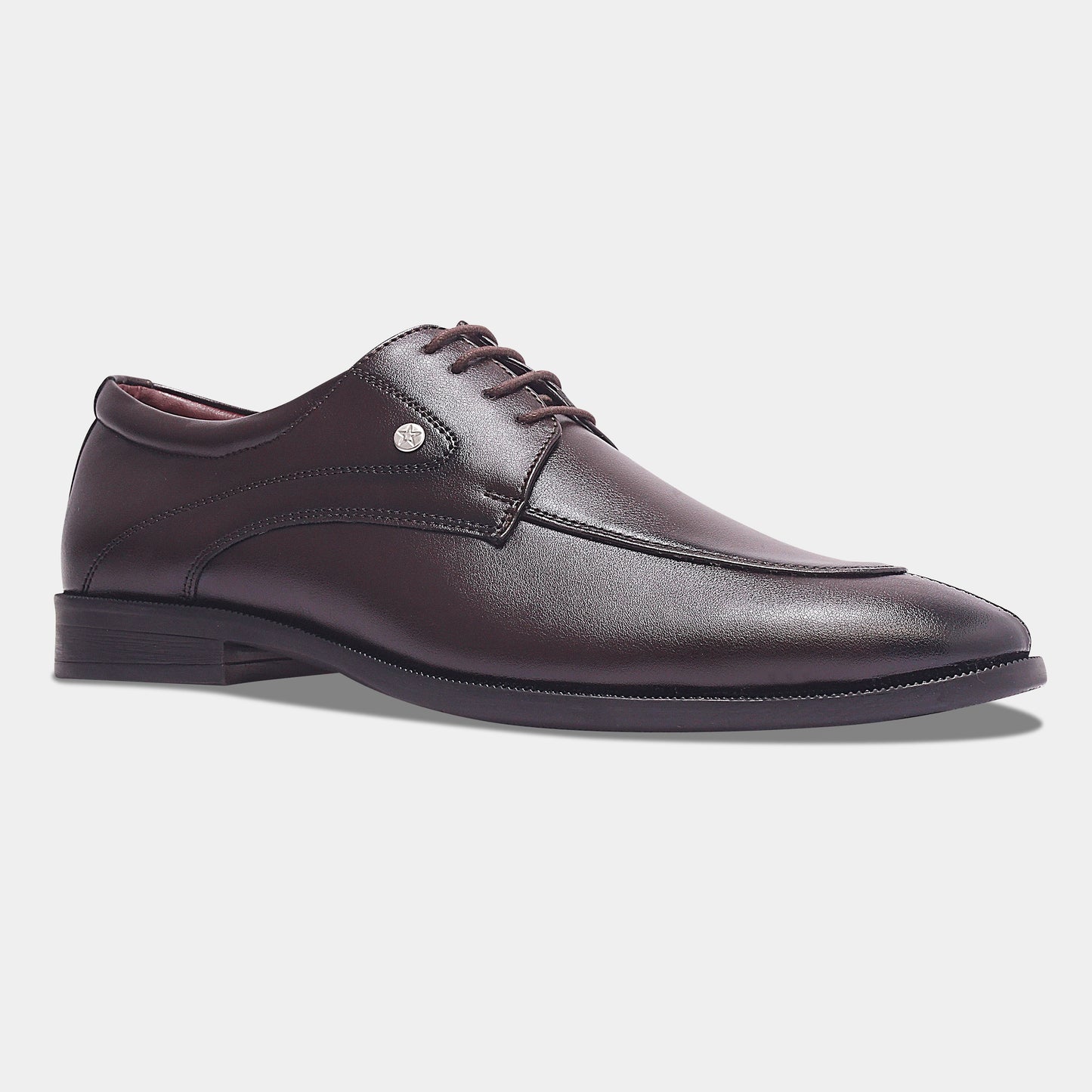 Wave Walker Arrow Split Toe Brown Derby Formal Shoes For Men