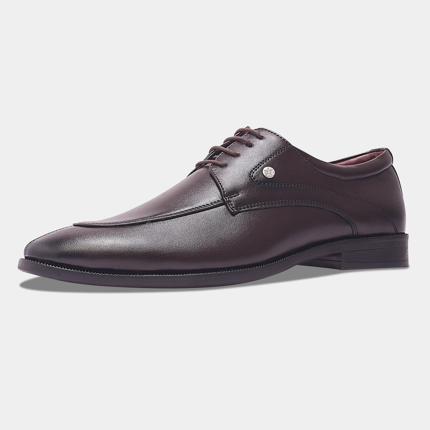 Wave Walker Arrow Split Toe Brown Derby Formal Shoes For Men