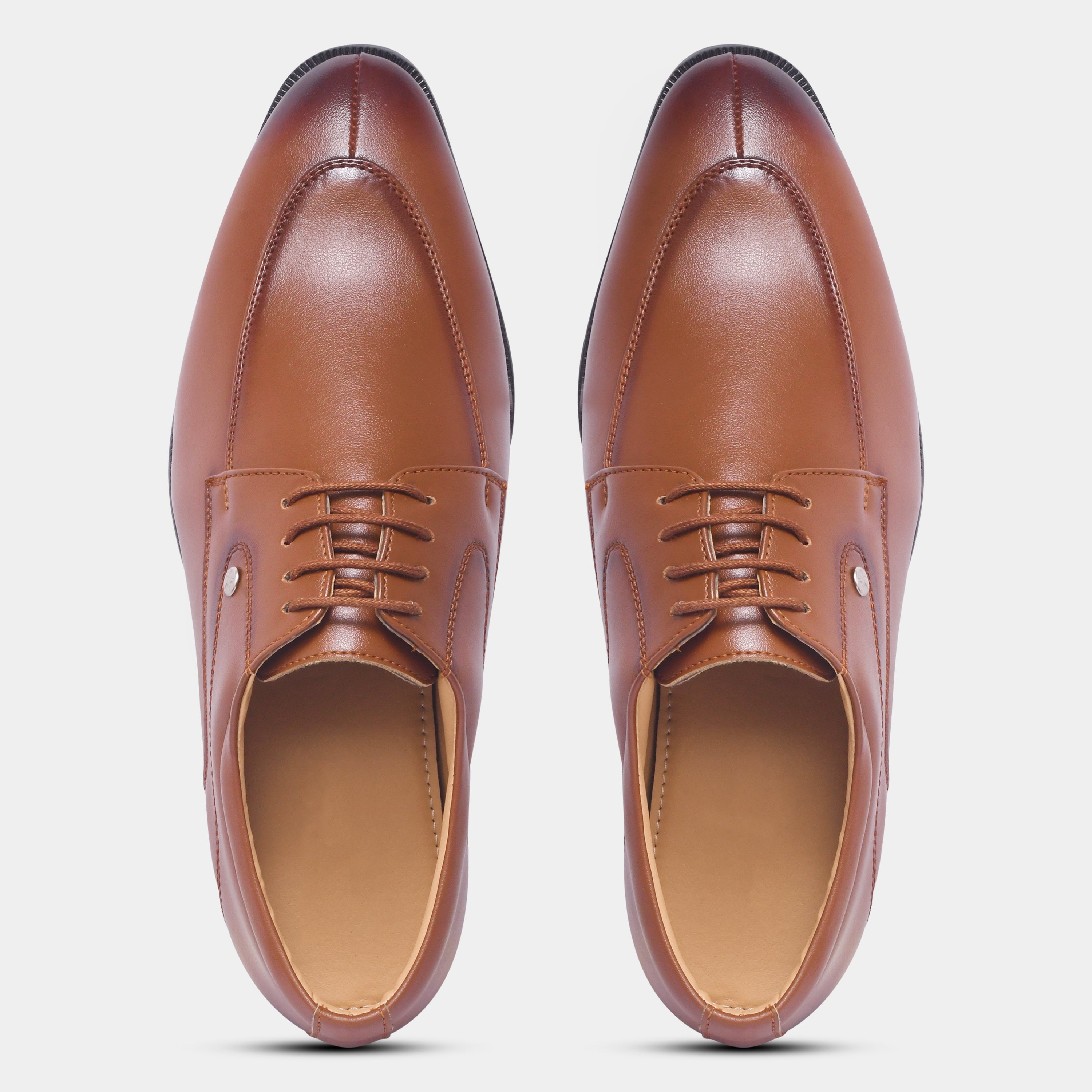 Wave Walker Arrow Split Toe Tan Derby Formal Shoes For Men