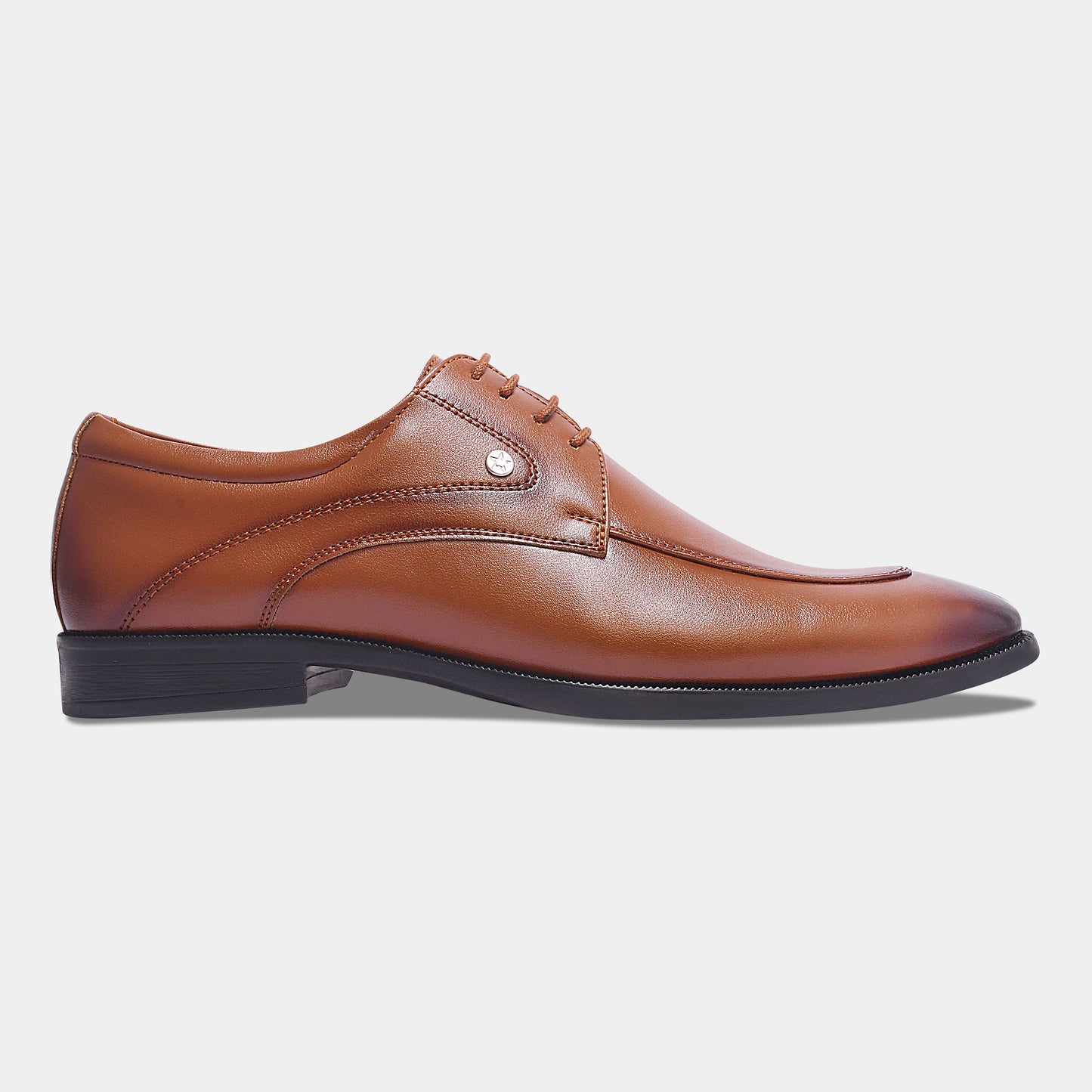 Wave Walker Arrow Split Toe Tan Derby Formal Shoes For Men
