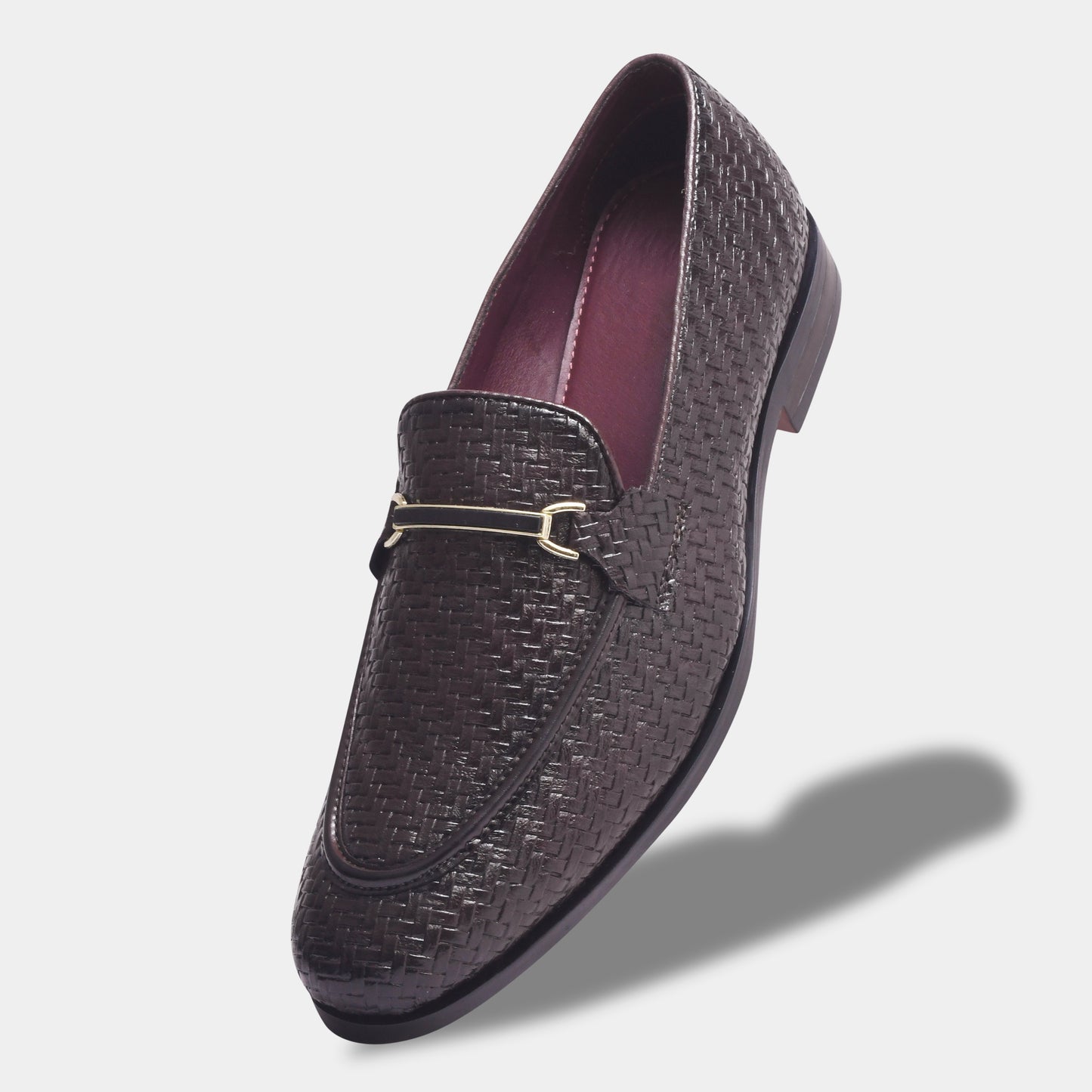 Wave Walker Blaze Handcrafted Woven Tan Penny Loafers For Men