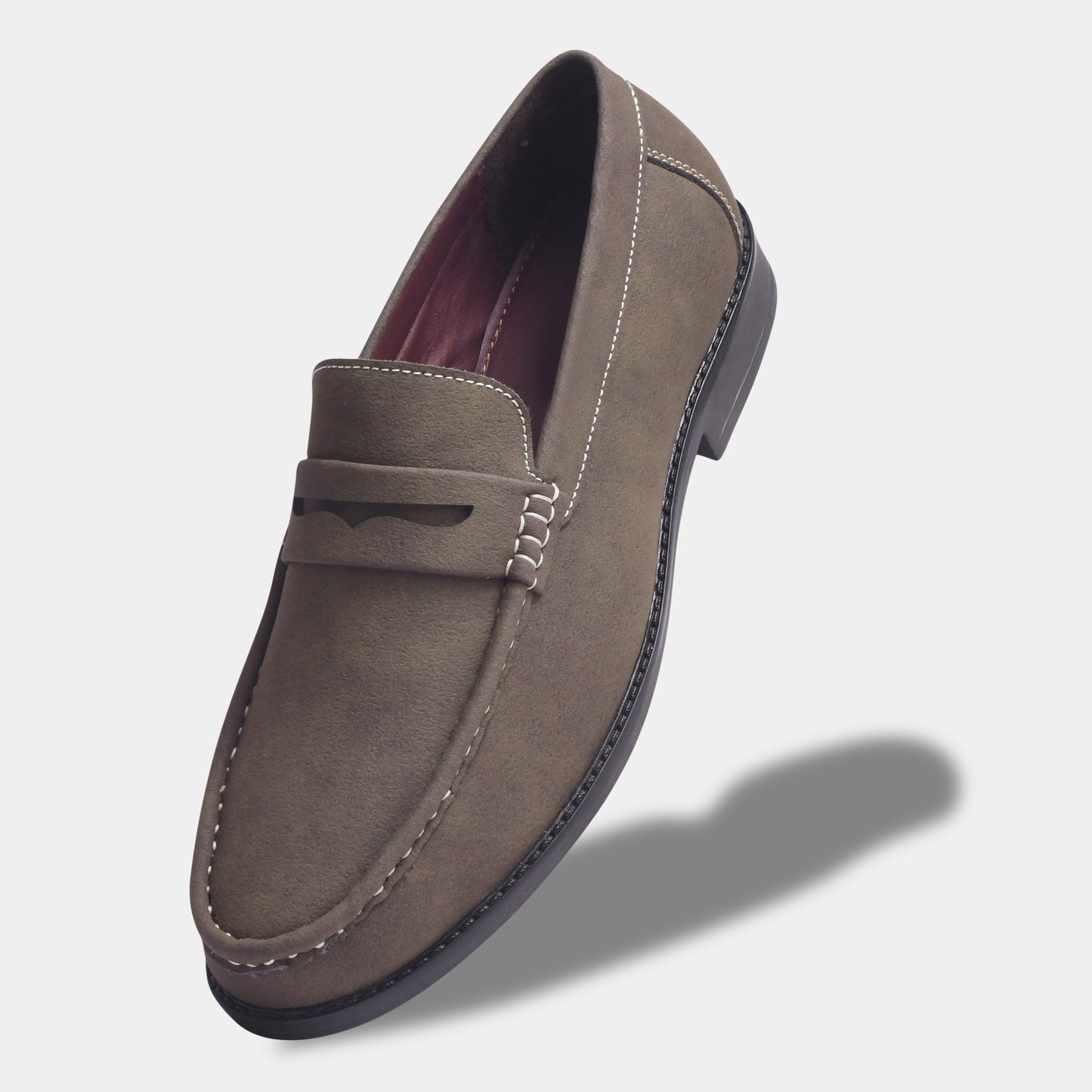 WAVEWALKER Charls Suede Loafers Green For Men