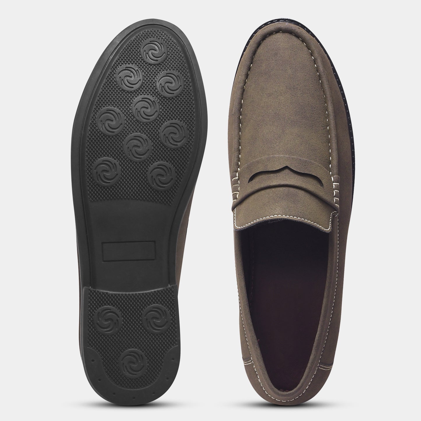 WAVEWALKER Charls Suede Loafers Green For Men