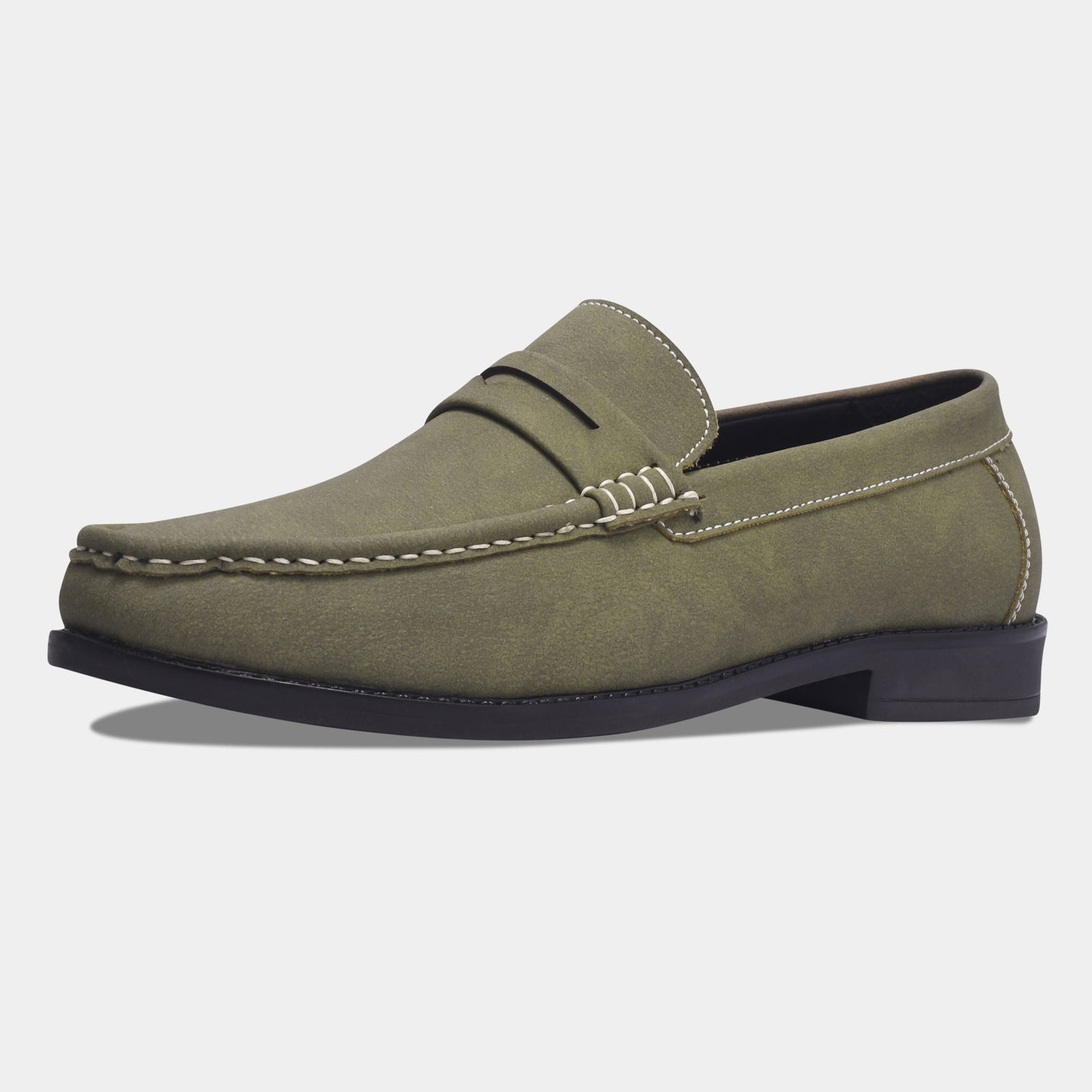 Wave Walker Charls Suede Loafers Green For Men