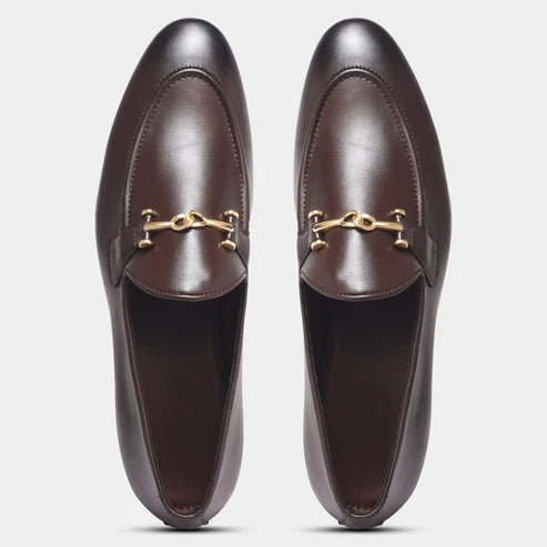 Wave Walker Command Classic Dress Brown Penny Loafers For Men